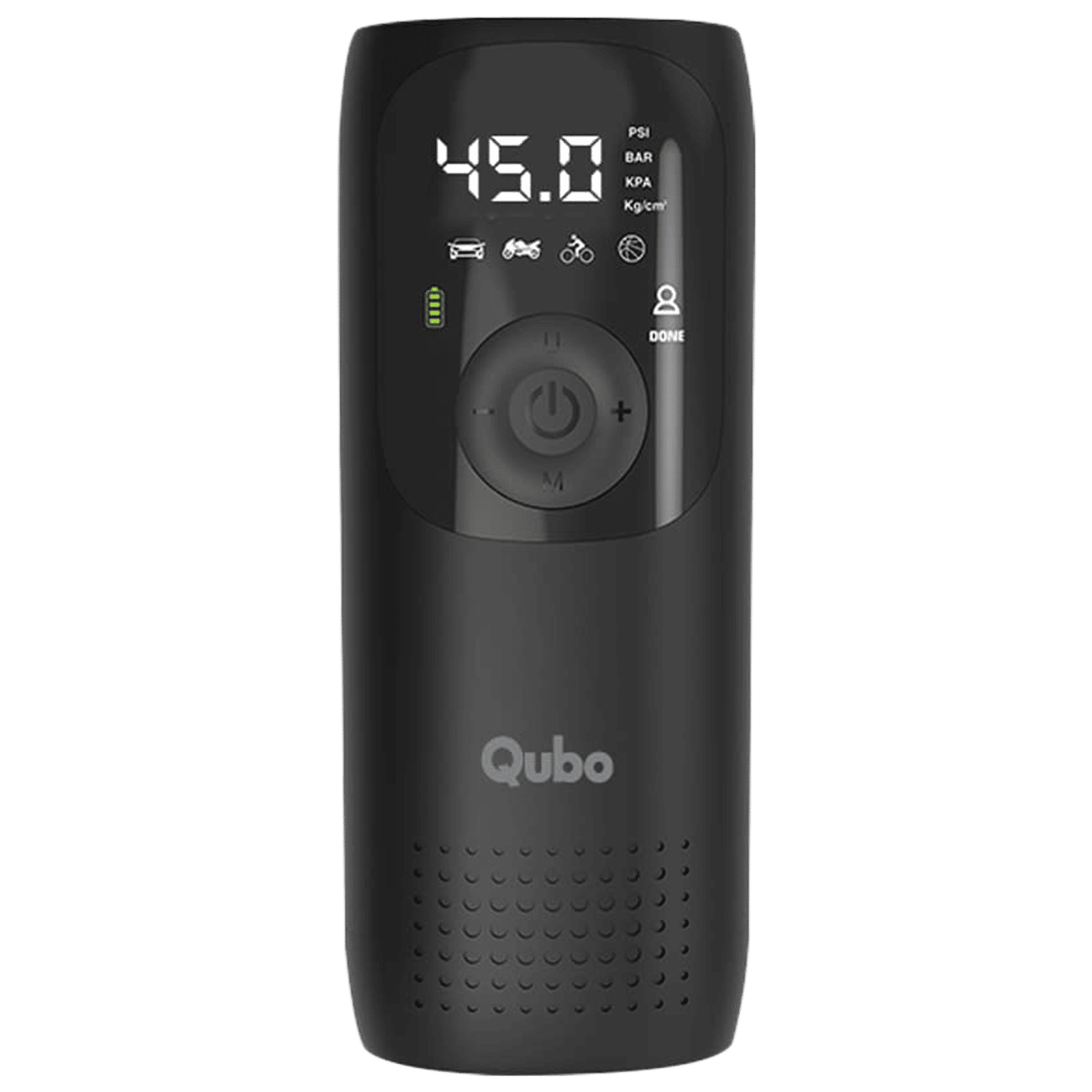 Qubo Smart 150 psi Tyre Inflator for Cars & Bikes (Pre-set Pressure, HIA01BL001, Black)_1