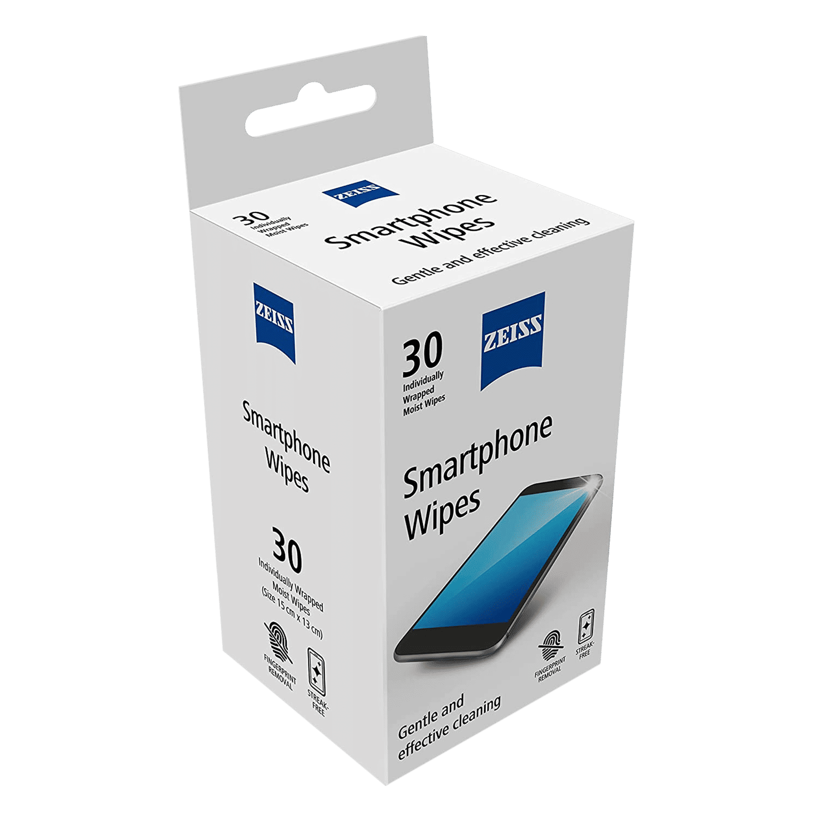ZEISS Moist Wipes for Smartphones (30 Count, ZSW30, White)_2
