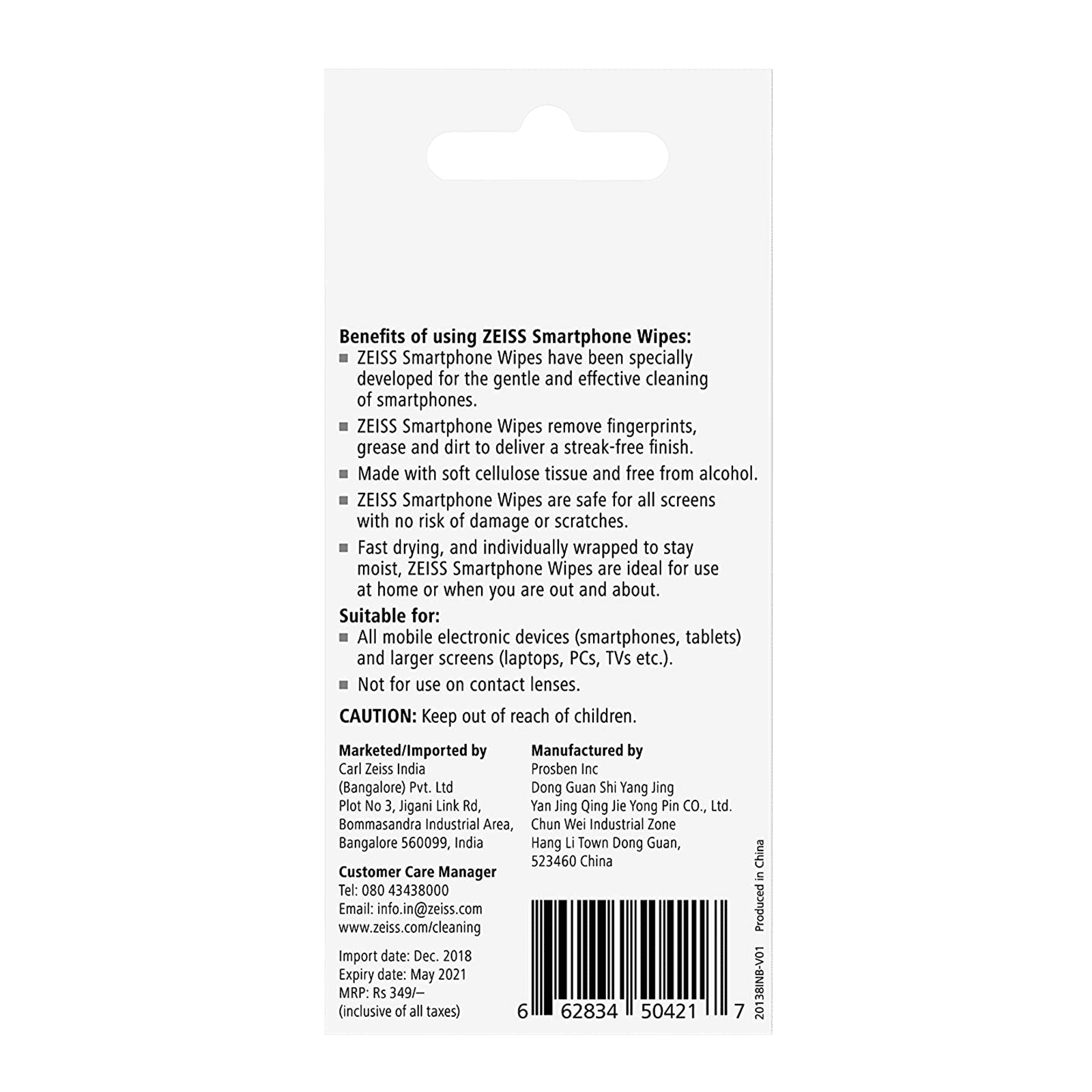 ZEISS Moist Wipes for Smartphones (30 Count, ZSW30, White)_4