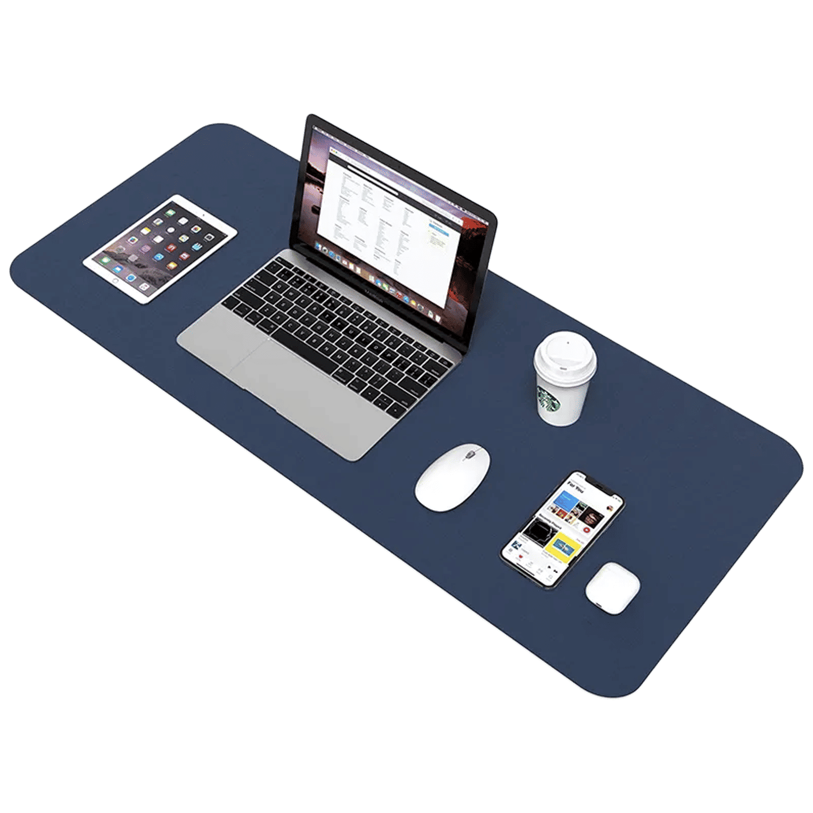 soundREVO Desk Spread for Laptops and Desktops (Dual Sided, SRSPBLUDPA016501, Navy Blue - Yellow)_2