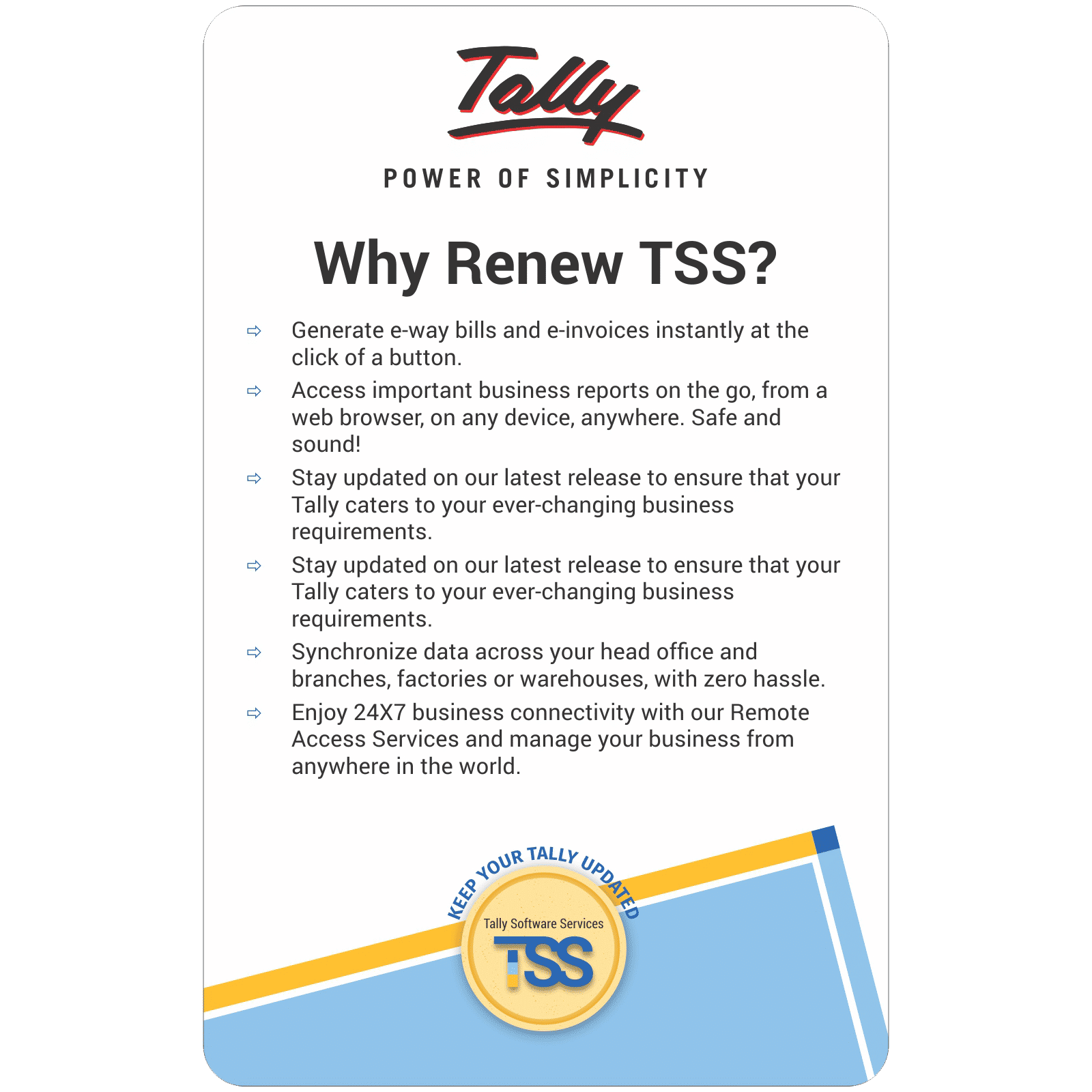 Tally Software Services For PC and Mac (1 Devices, 1 Year) Tally Software Services For PC and Mac (1 Devices, 1 Year)_3