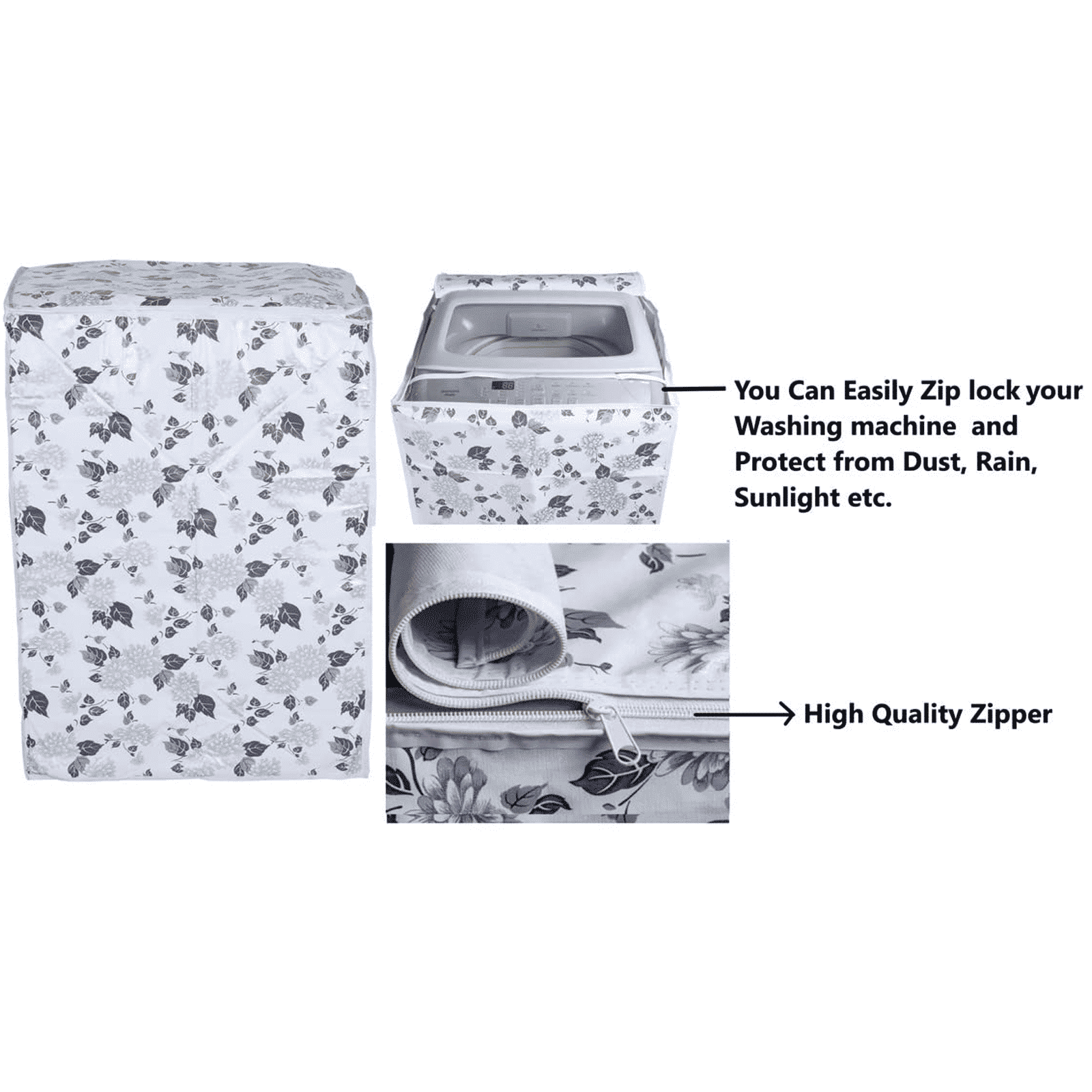 CNS Cover for Top Load 7 kg Washing Machines (Scratch Resistant, 8908011073247, Grey)_4