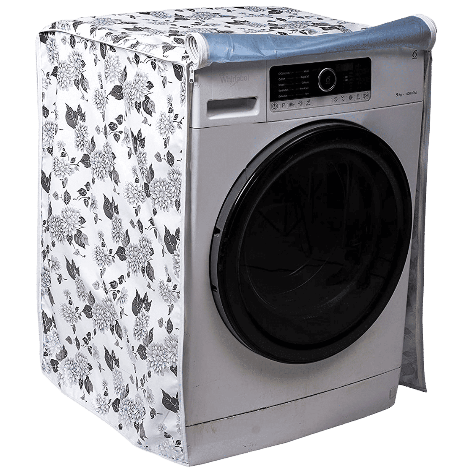 Croma Cover for Front Load 7 to 9 kg Washing Machines (Scratch resistant, Grey) Croma Cover for Front Load 7 to 9 kg Washing Machines (Scratch resistant, Grey)_1