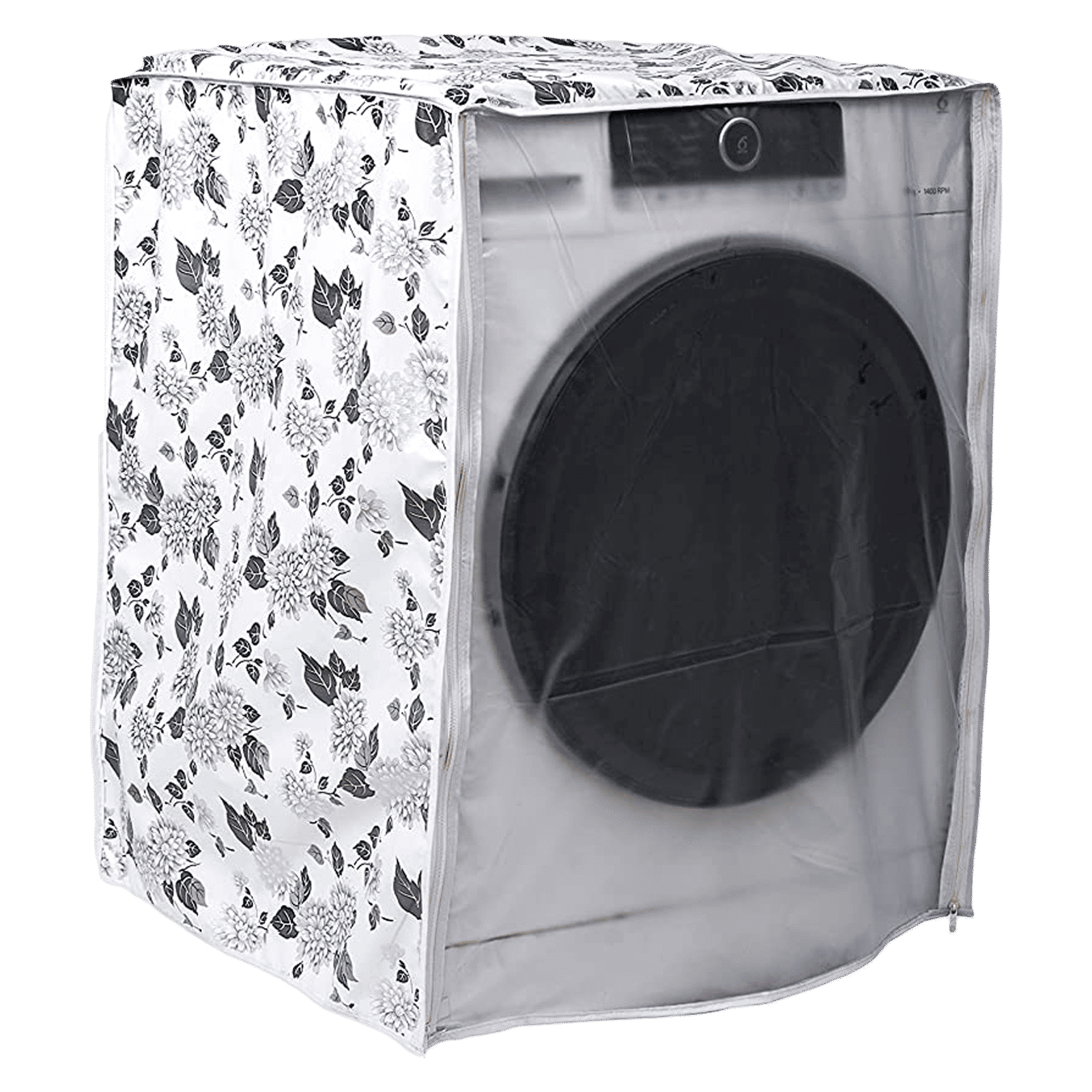 CNS Cover For Front Load 5 to 6.5 Kg Washing Machines (Cotton Coated Lamination, 8908011073254, Grey)_1