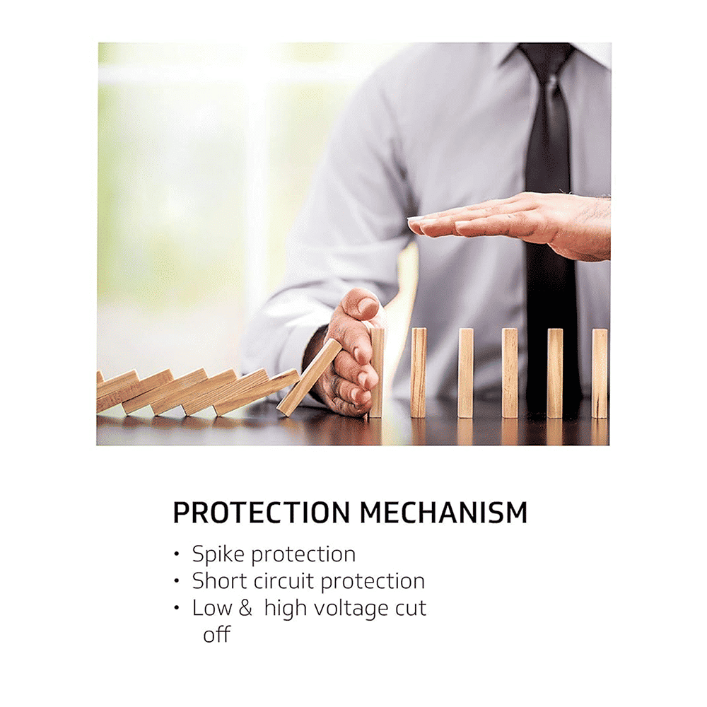 V-Guard 6 Amps Voltage Stabilizer For Up to 203cm (80") TV / SetTop Box / Home Theatre / Gaming Console / Photostat Machine (140 - 295 V, Built-In Thermal Overload Protection, Digi 200, White)_7