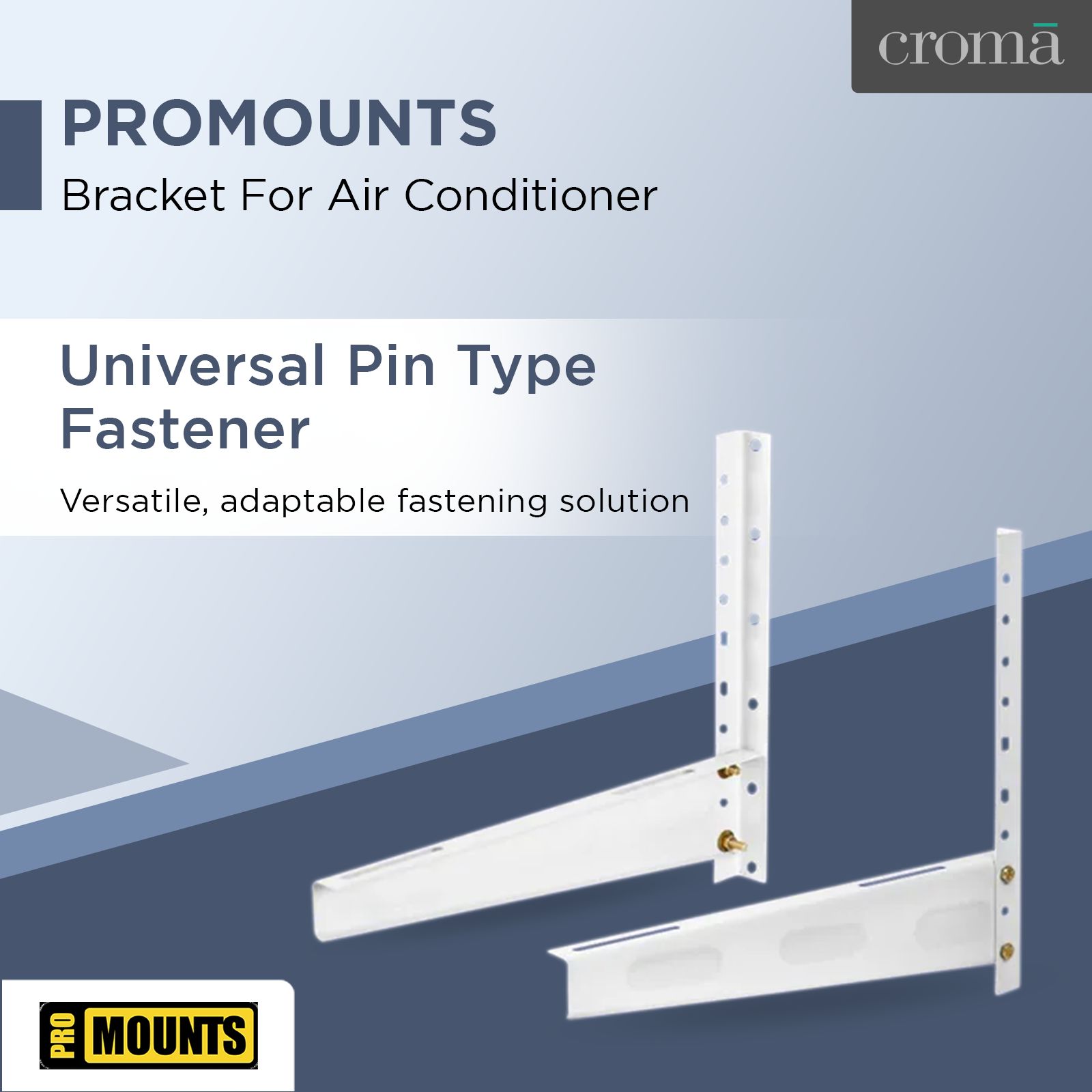 PROMOUNTS Bracket For Air Conditioner (Texture Finish, SACWMB23P, Grey)_3