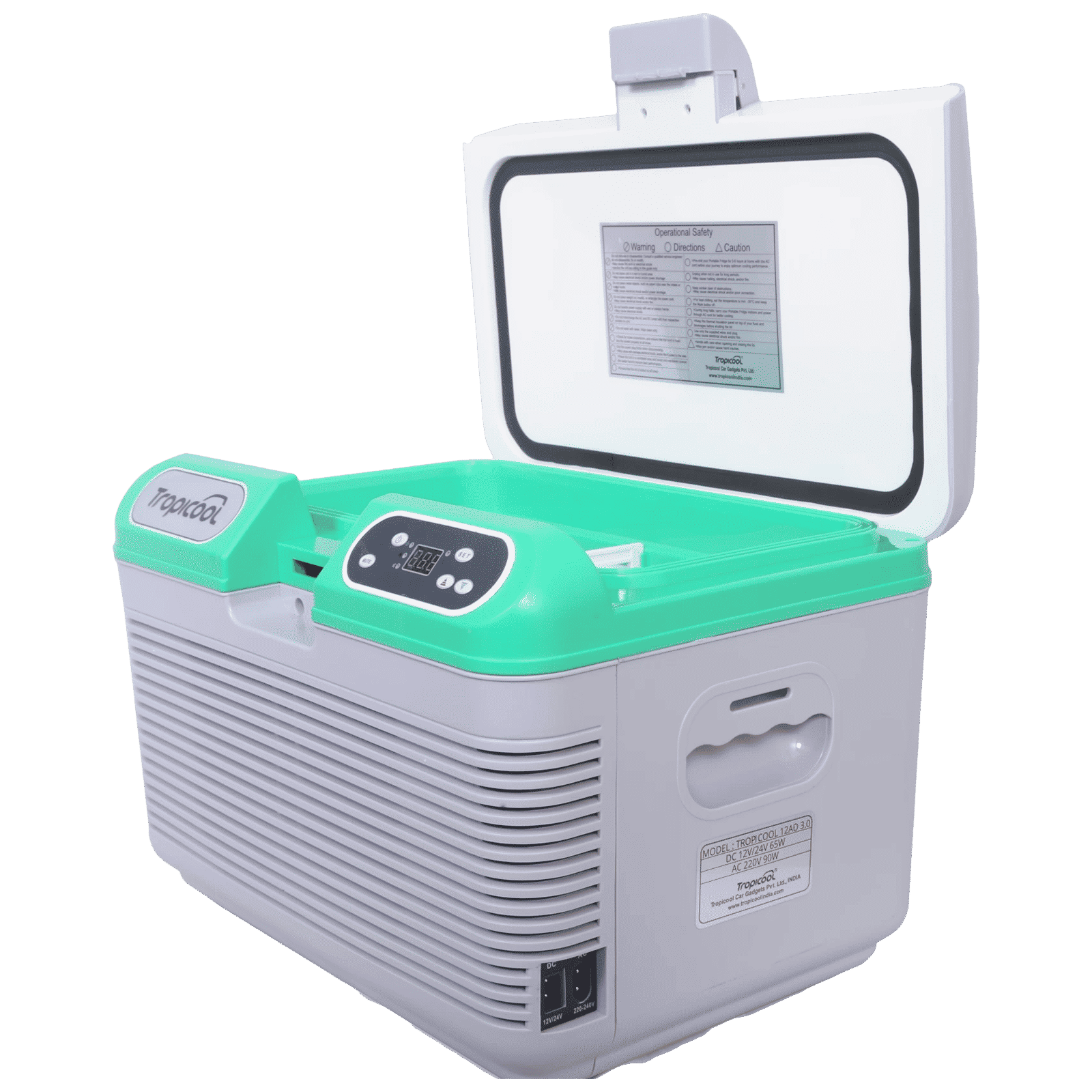 Tropicool 12 Litres Single Door Car Refrigerator (2 in-1 Fridge and Warmer, 12AD 3.0, Grey)_4