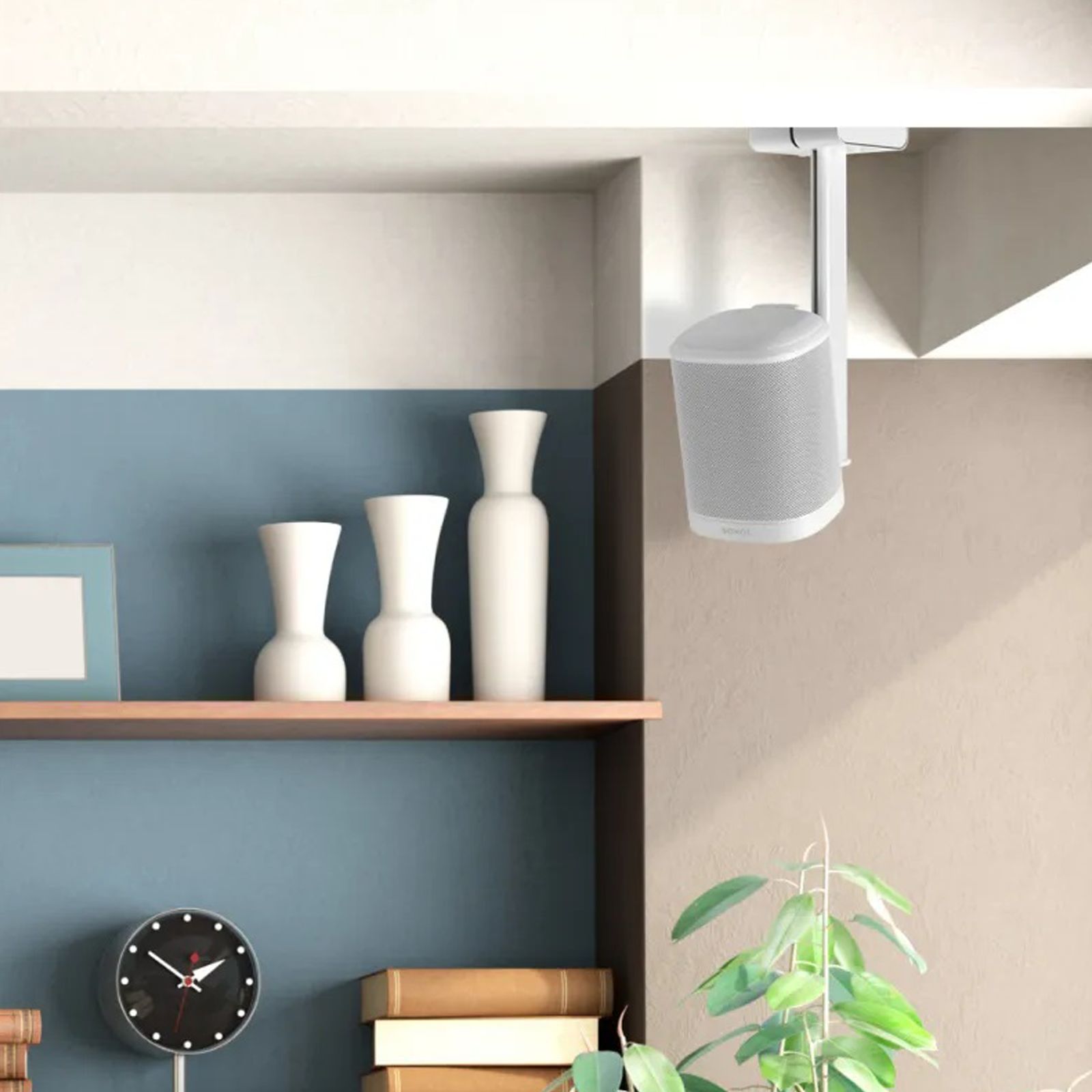 FLEXSON Ceiling Mount (Sophisticated Design, FLX-ONECLMT-WHT, White)_3