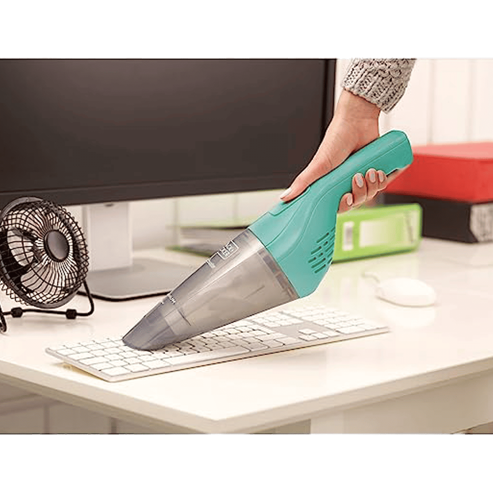 BLACK+DECKER 3.6 Watts Dry Vacuum Cleaner (0.44 Litres Tank, NVB115JM-B1, Mint)_4