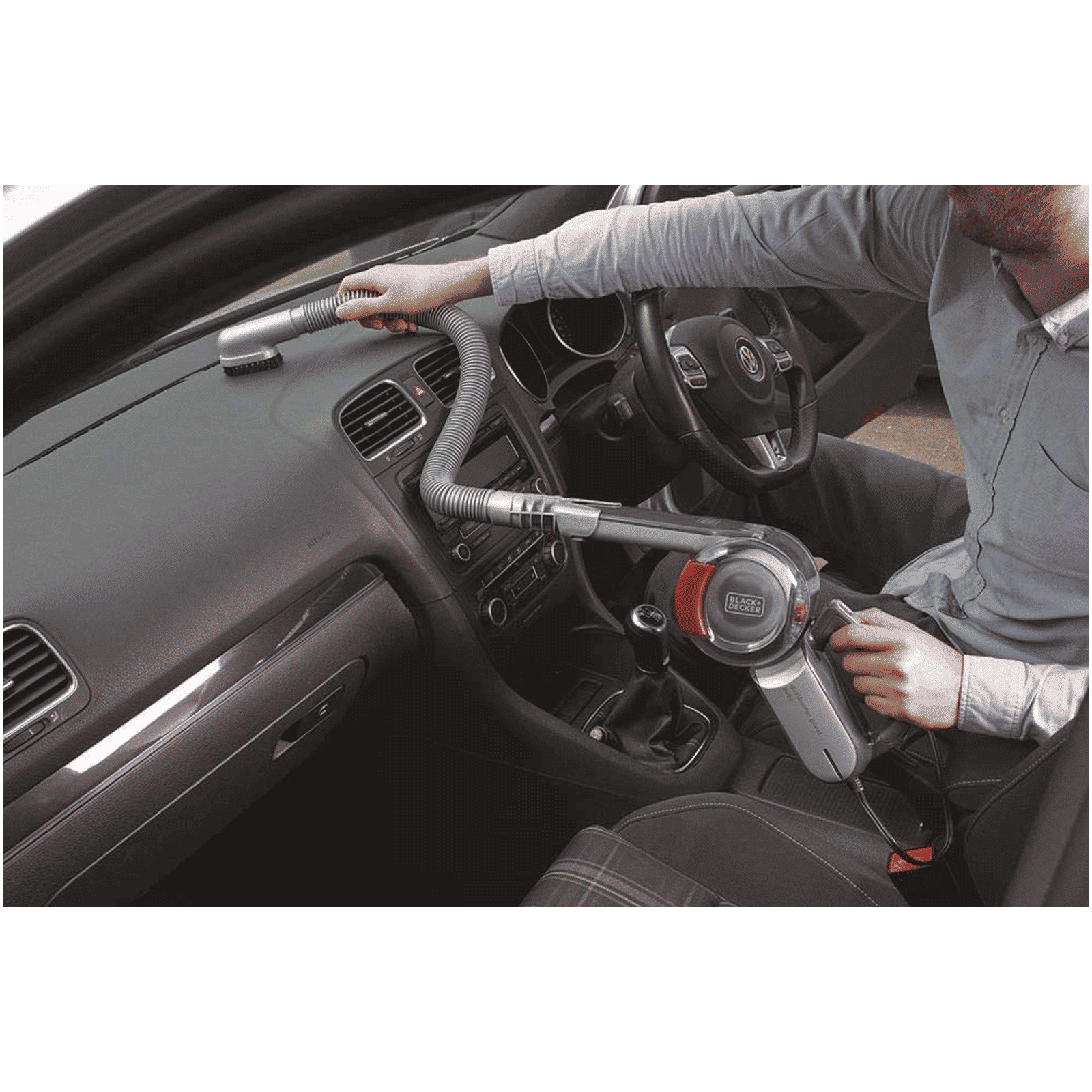 BLACK+DECKER 11 Watts Car Vacuum Cleaner (440ml, PV1200AV-B1, Grey)_3