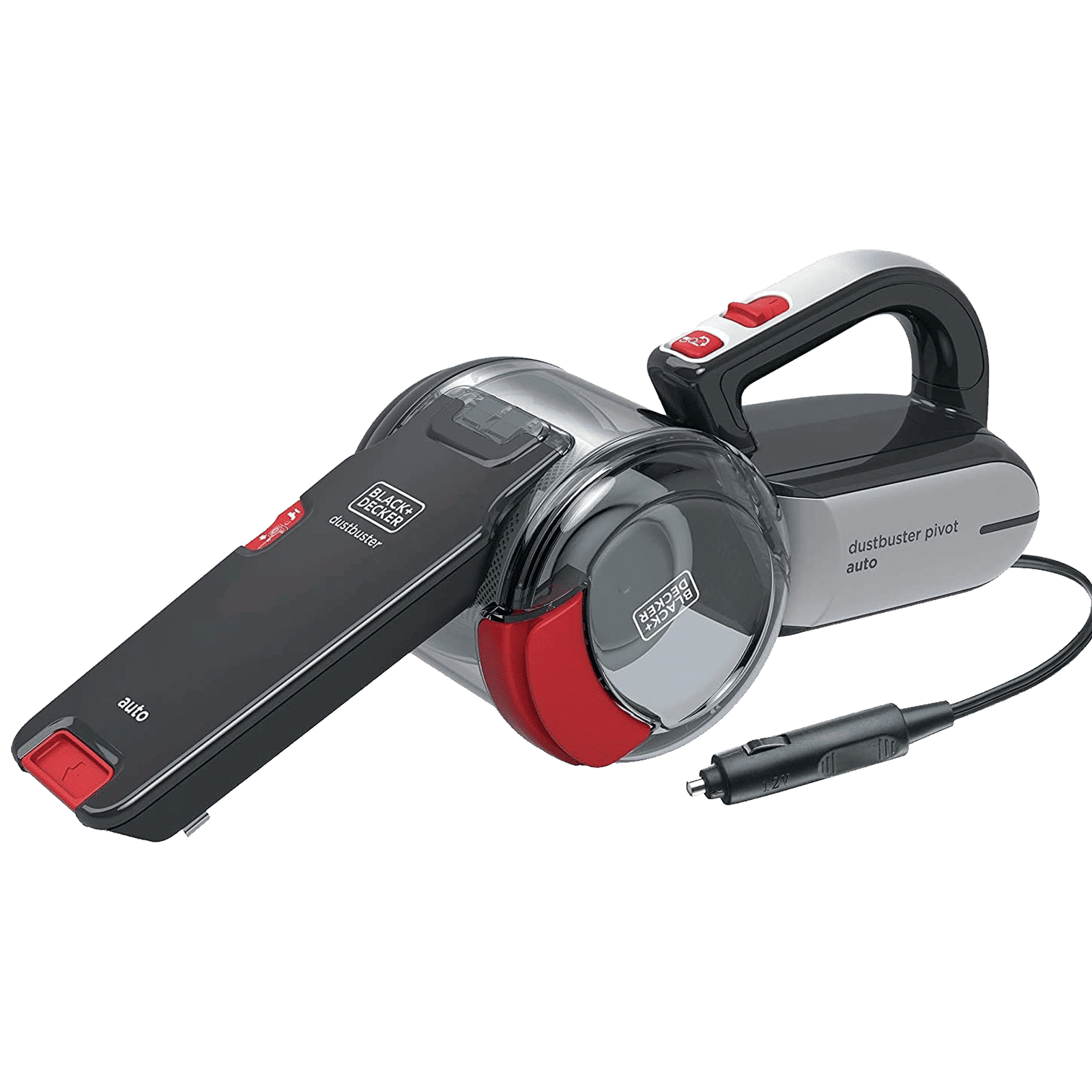 BLACK+DECKER 11 Watts Car Vacuum Cleaner (440ml, PV1200AV-B1, Grey)_1