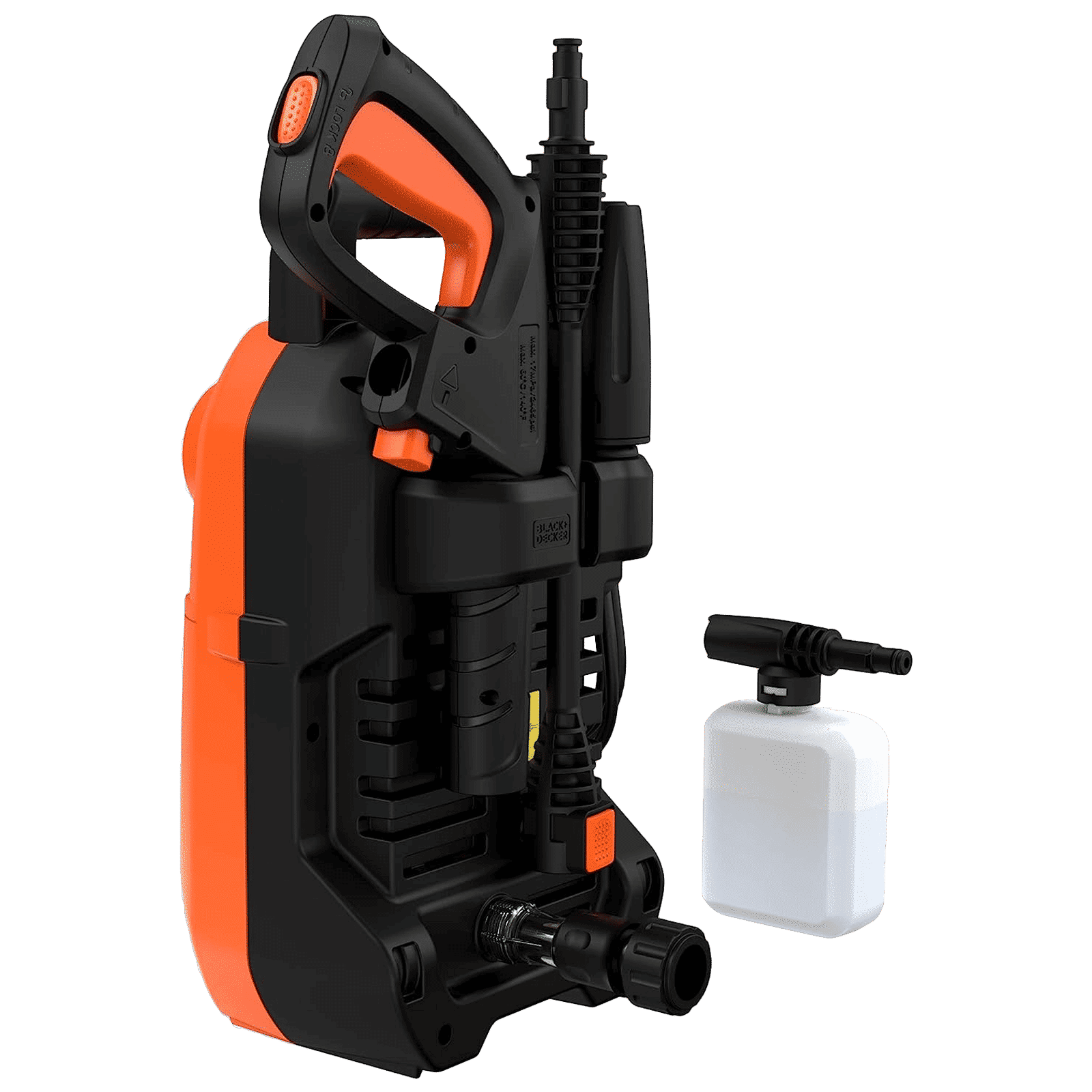 BLACK+DECKER Car Washer (Spray to Pencil Nozzle, BEPW1600-IN, Red and Black)_2