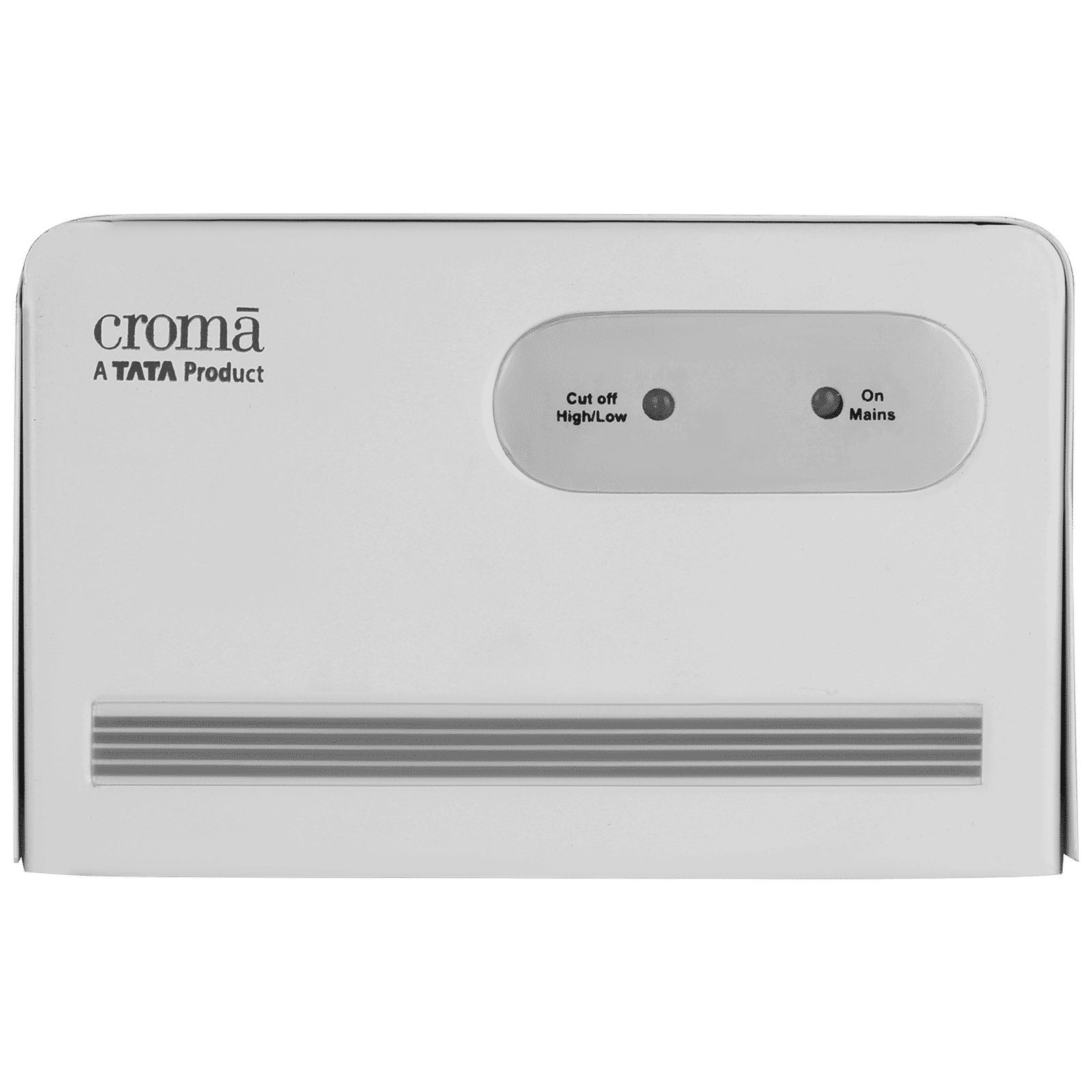 Croma 1.2 Amp Voltage Stabilizer For Up to 177.8cm (70") TV + 1 SetTop Box (140 - 270 V, Thermal Shutdown, White)_1