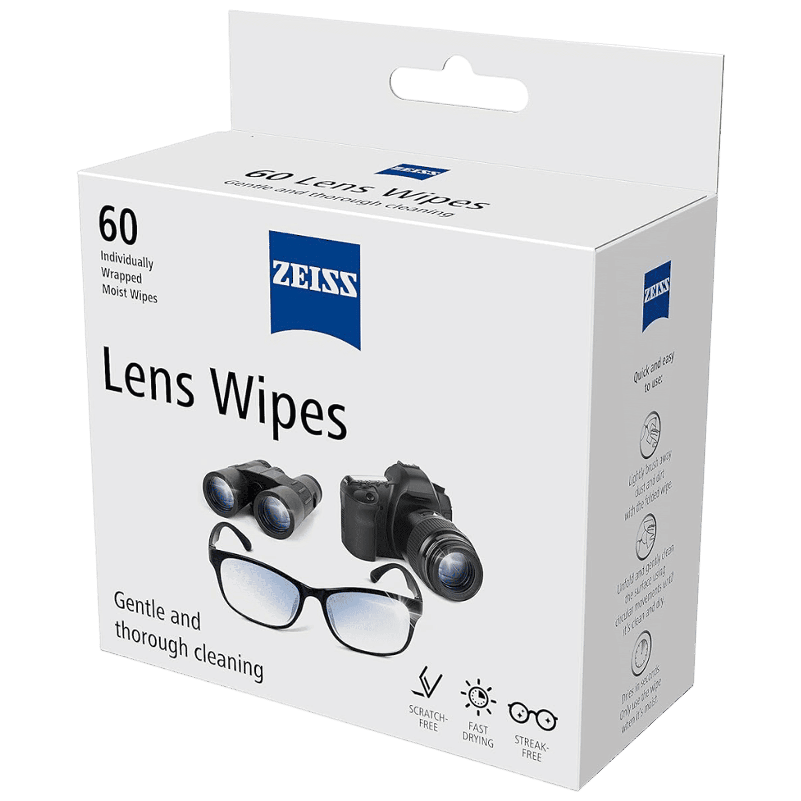 ZEISS Cleaning Wipes for Lens (60 Count, ZLW60N, White) ZEISS Cleaning Wipes for Lens (60 Count, ZLW60N, White)_3