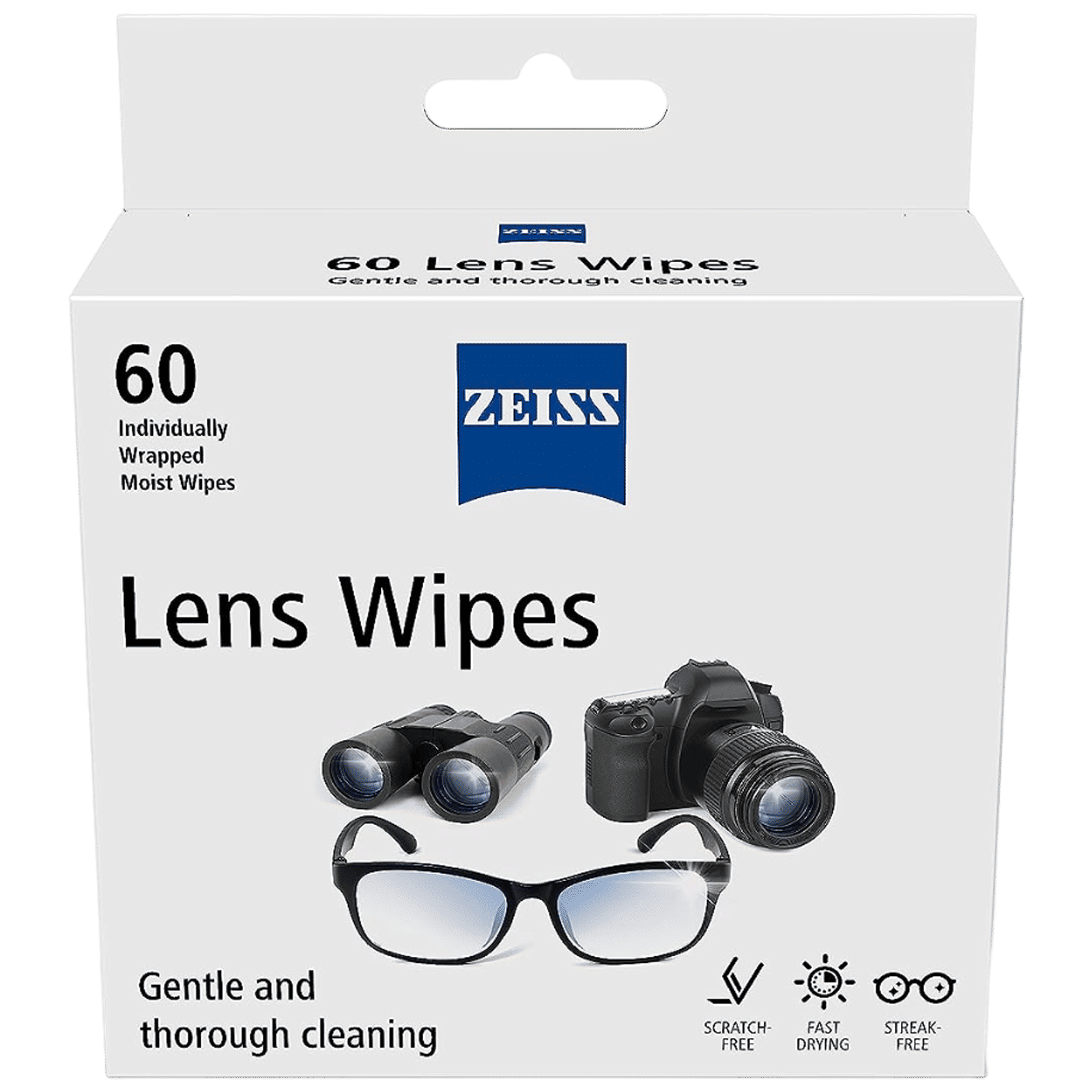 ZEISS Cleaning Wipes for Lens (60 Count, ZLW60N, White) ZEISS Cleaning Wipes for Lens (60 Count, ZLW60N, White)_1