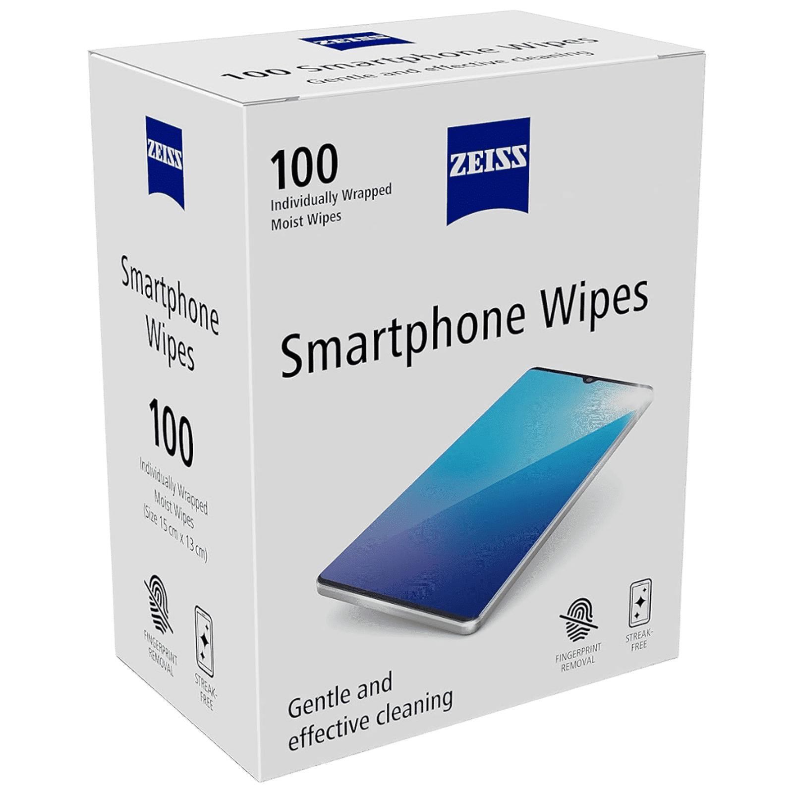 ZEISS Wipes for Smartphones (100 Count, ZSW100N, White)_2