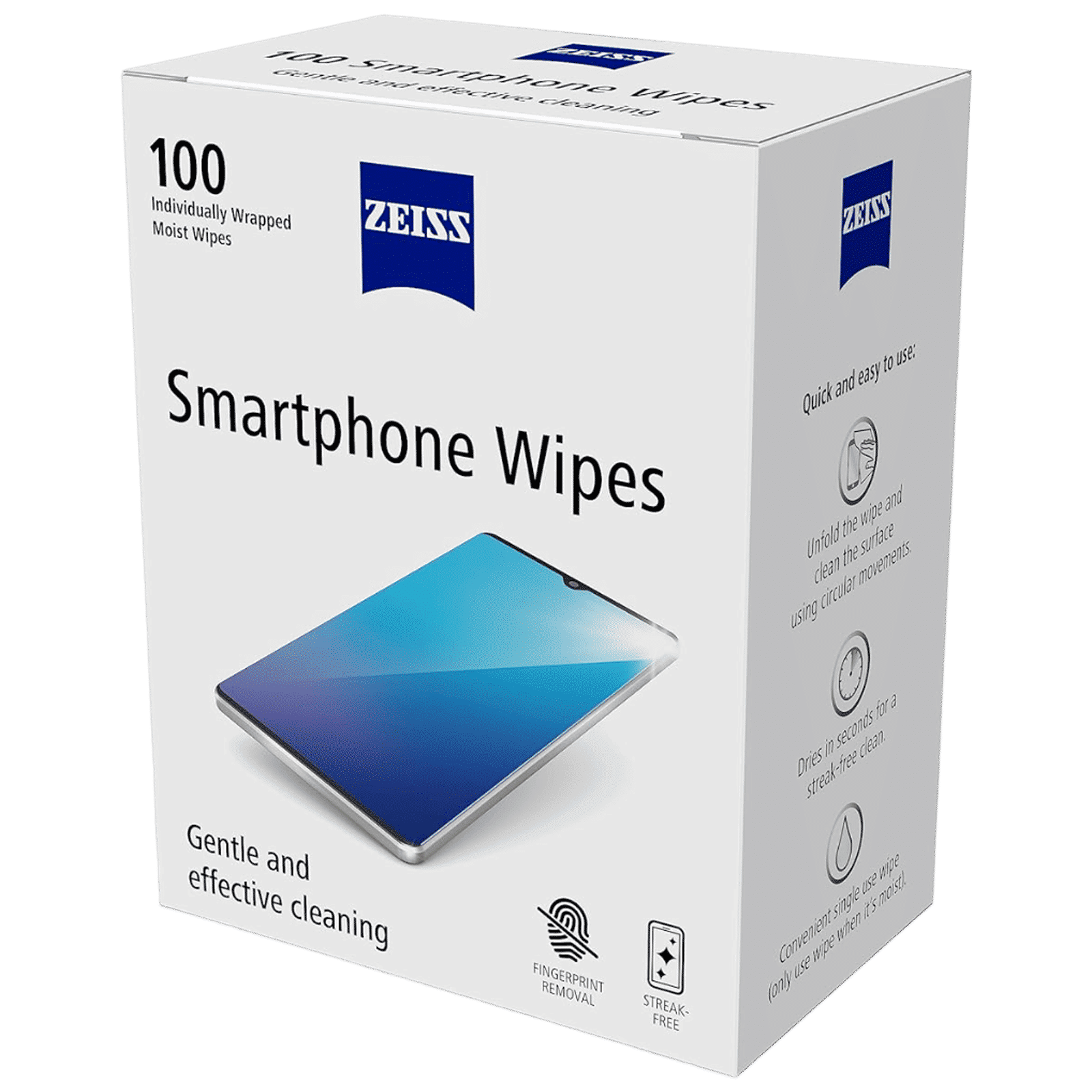 ZEISS Wipes for Smartphones (100 Count, ZSW100N, White)_3