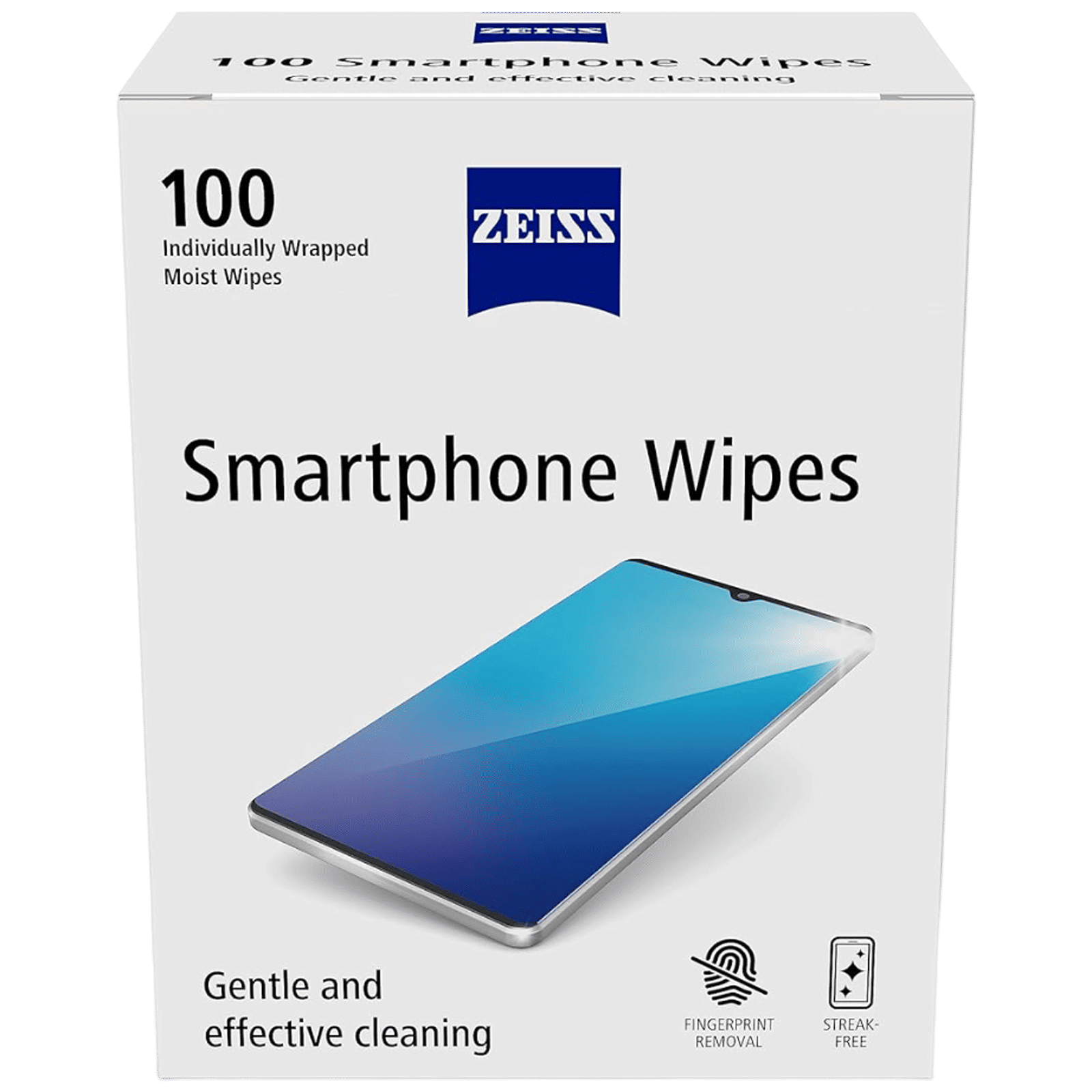 ZEISS Wipes for Smartphones (100 Count, ZSW100N, White)_1