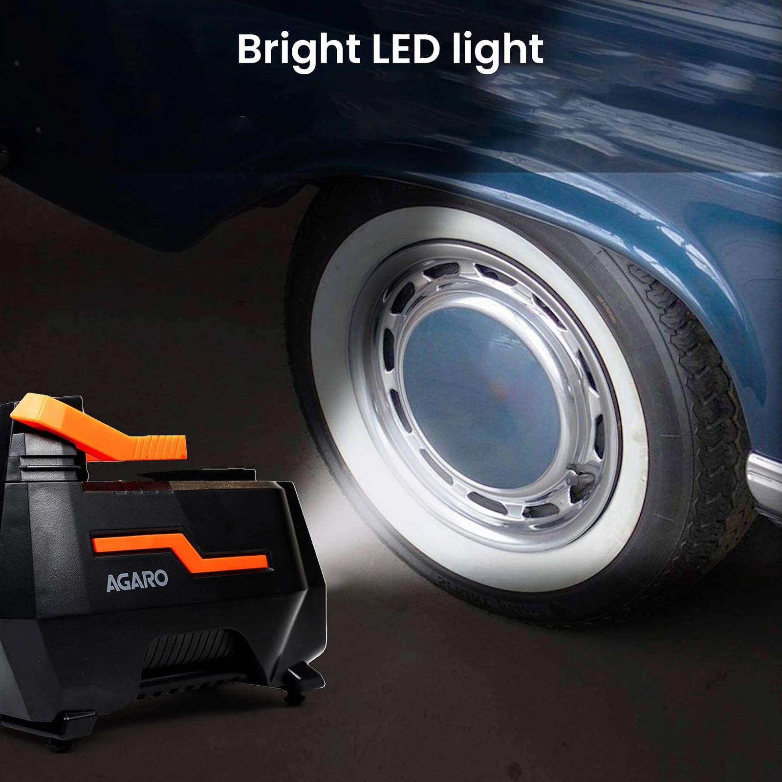 AGARO TI2157 150 PSI Tyre Inflator for Cars and Bikes (Auto Shut Off, 33720, Black)_5