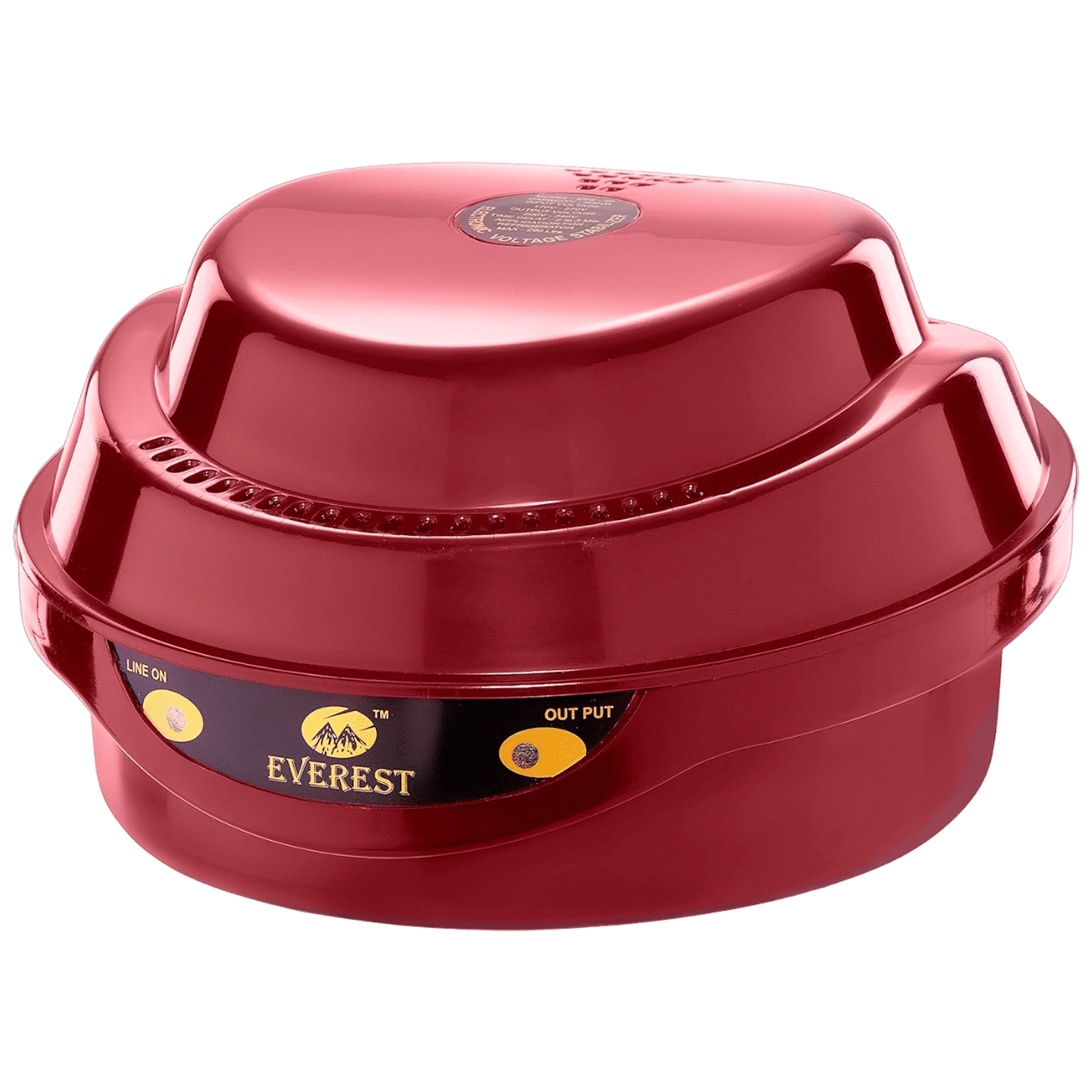 Everest EPS 50 14 Amps Voltage Stabilizer For Up to 300 Litres Single Door Refrigerator (130 - 290 V, Thermal Overload Protection, Cherry Red)_4