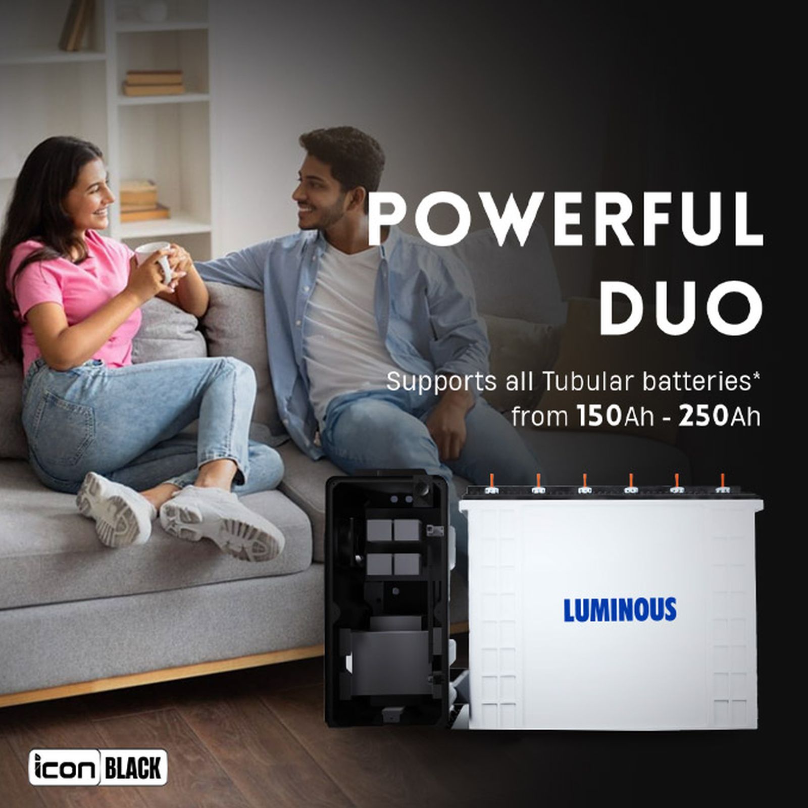 LUMINOUS Icon 1100 17 Amps Inverter (LED indications, F04111012181, Black)_5