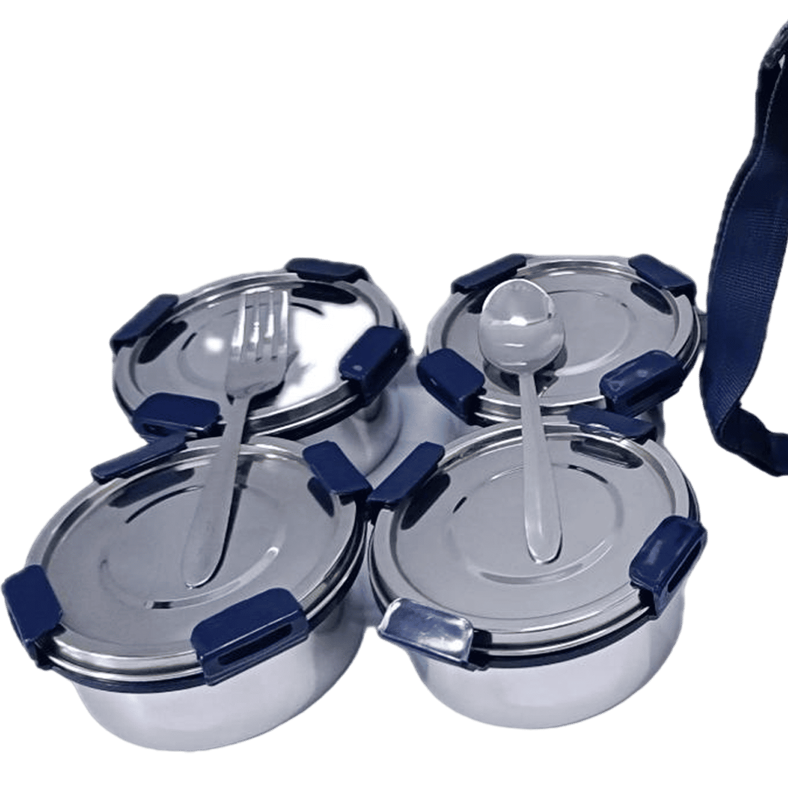COOKAID Quad Meal 4 Lunch Box (Silver) COOKAID Quad Meal 4 Lunch Box (Silver)_4