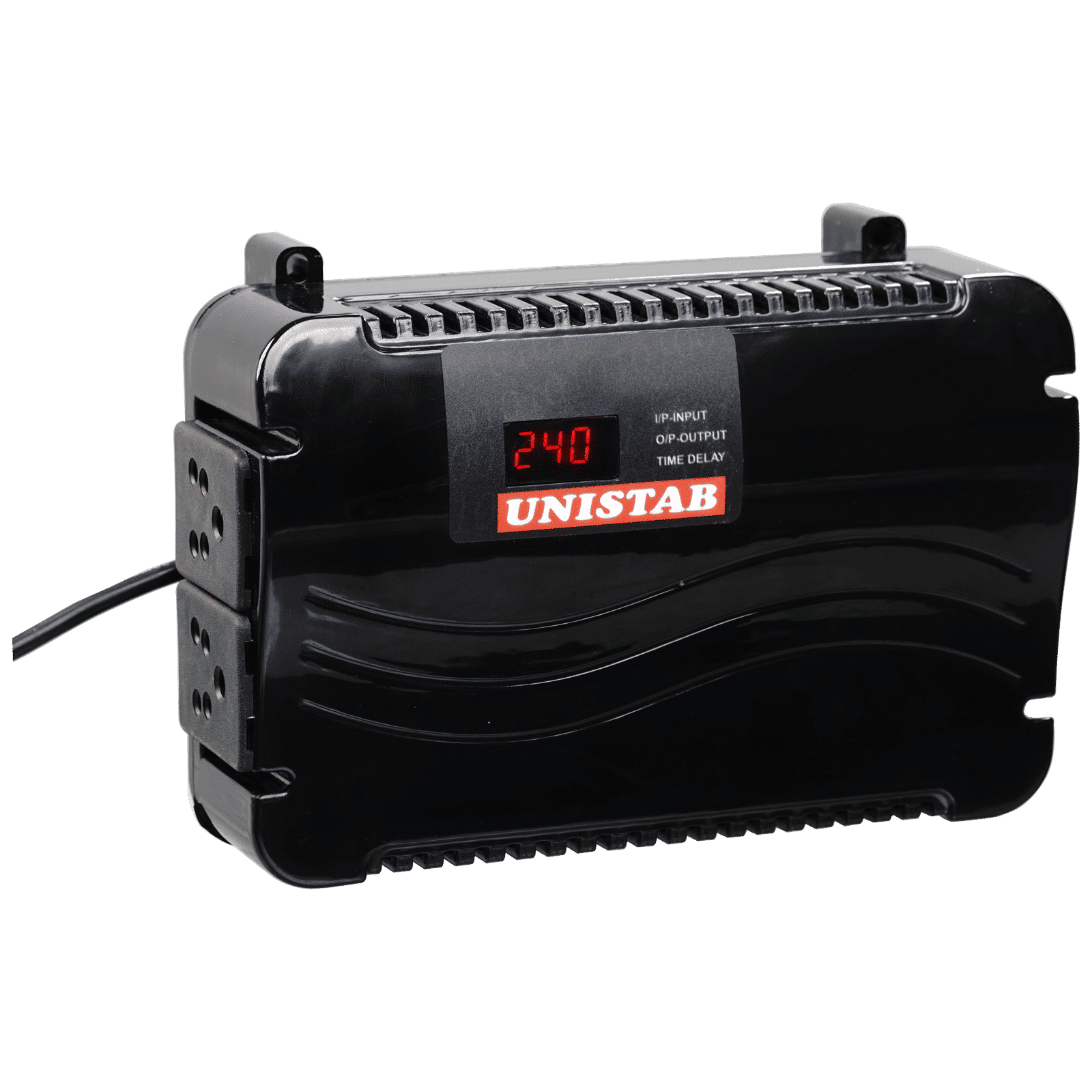 UNISTAB US50D Voltage Stabilizer For Up to 124.46cm (49") TV + DTH (130 - 270 V, Microprocessor Controller Chip, Black) UNISTAB US50D Voltage Stabilizer For Up to 124.46cm (49") TV + DTH (130 - 270 V, Microprocessor Controller Chip, Black)_3