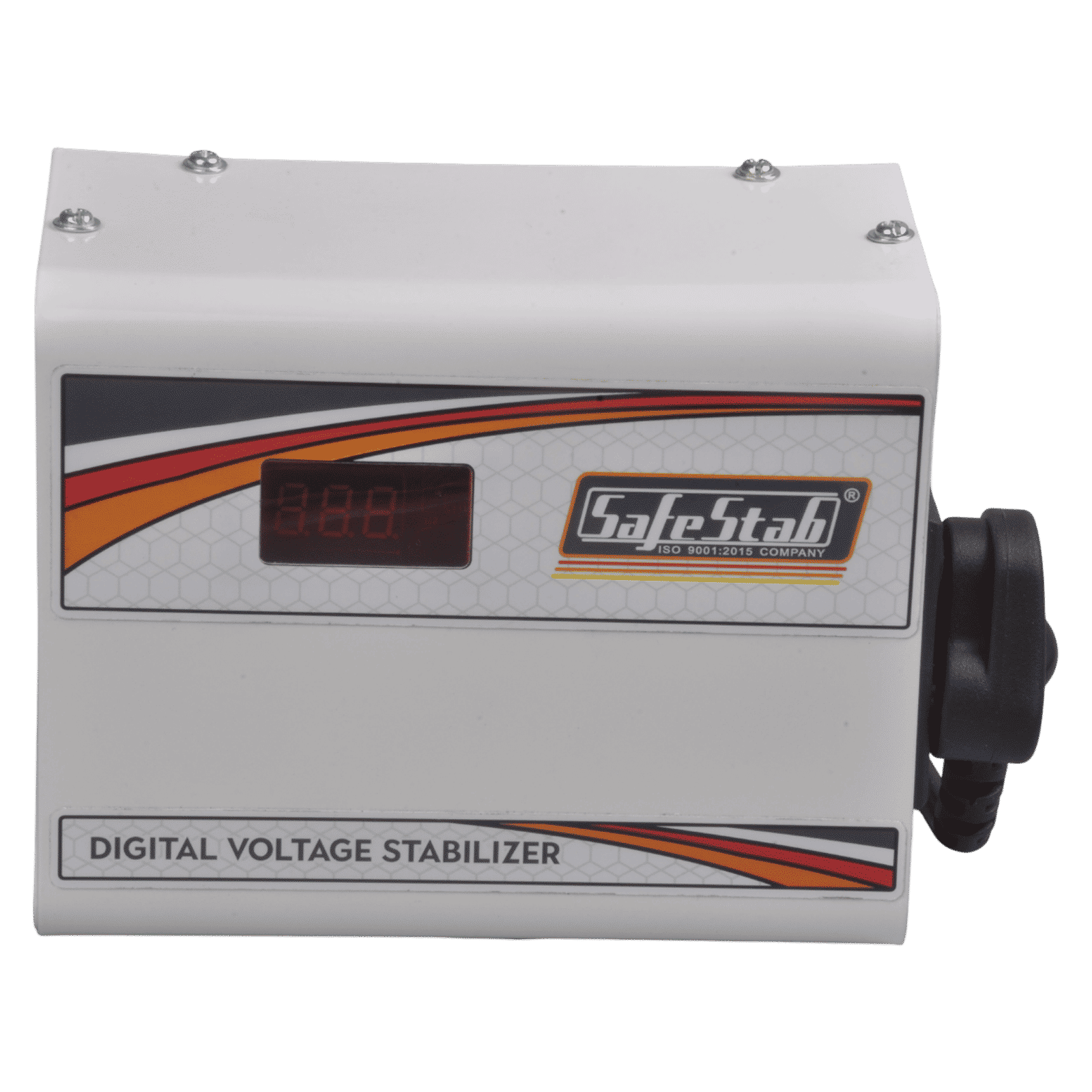 SafeStab Multi 50 2 Amps Voltage Stabilizer For 108cm (43") TV or 300 Liters Refrigerator (White)_1