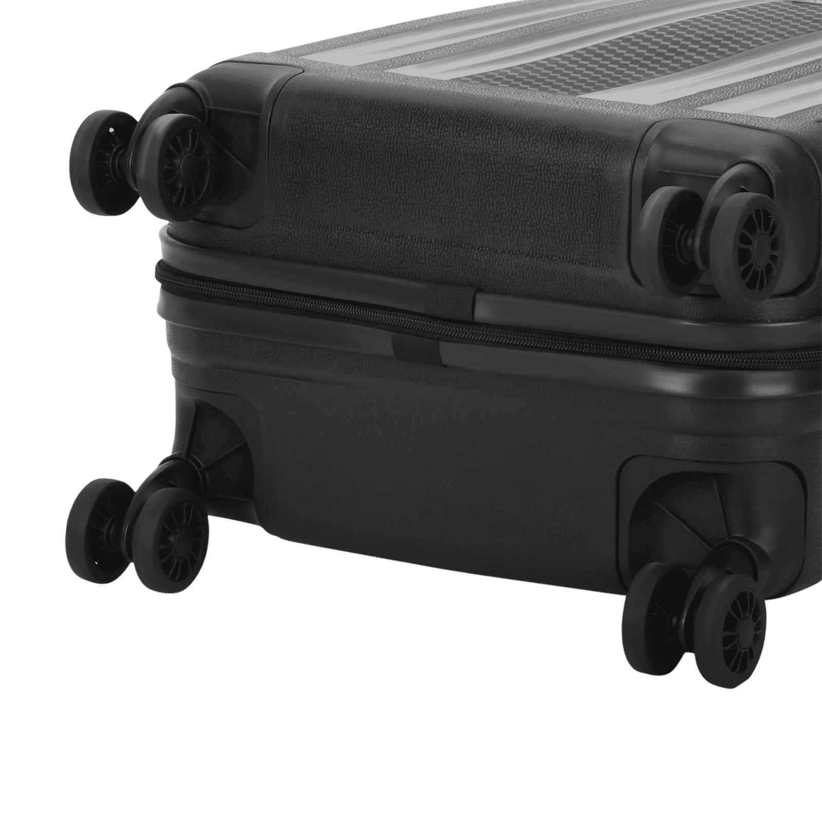 ARISTOCRAT Fronx Polypropylene Trolley Bag (8 Wheels, FRONXS55JBK, Black)_7