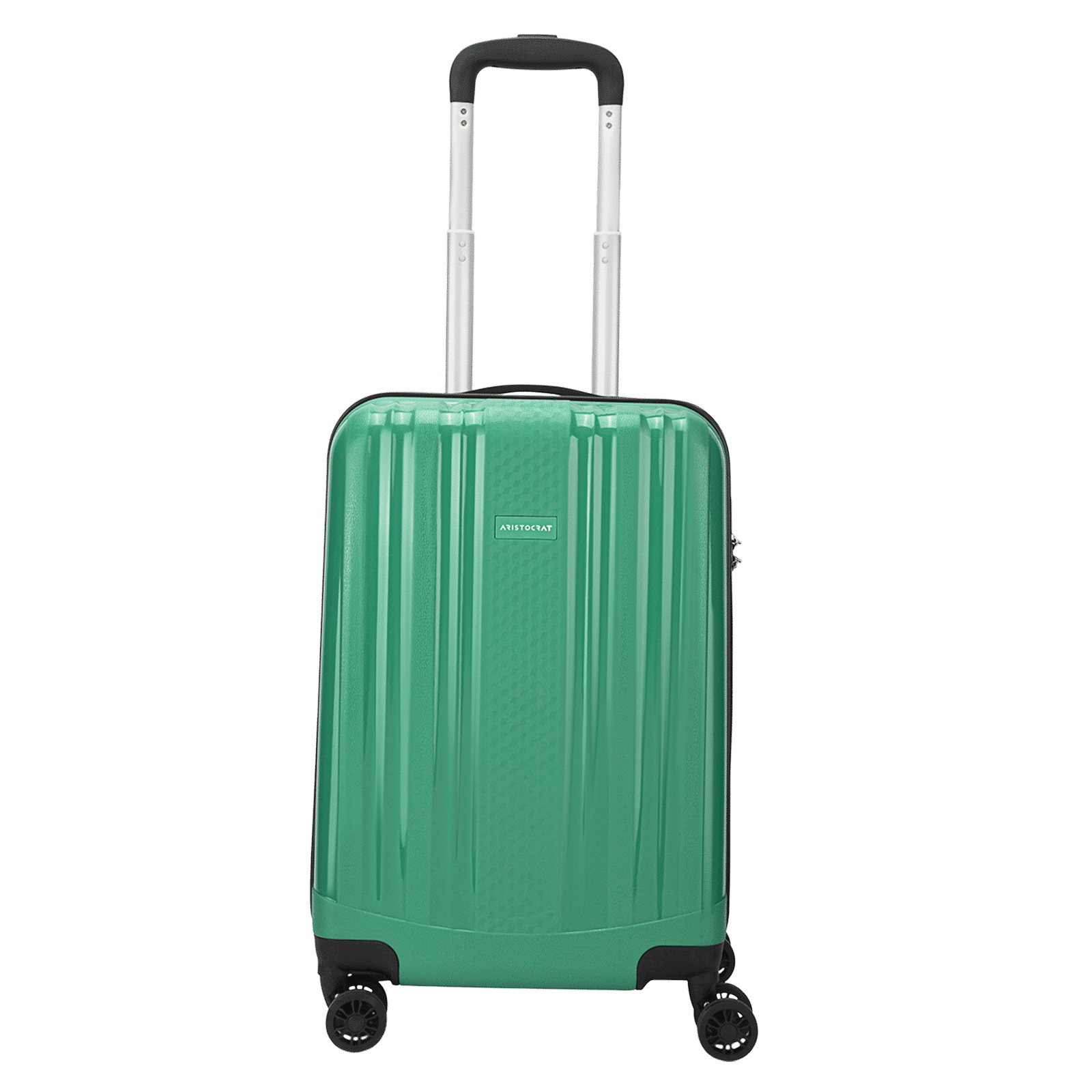 ARISTOCRAT Fronx Polypropylene Trolley Bag (8 Wheels, FRONXS55PSG, Green)_1