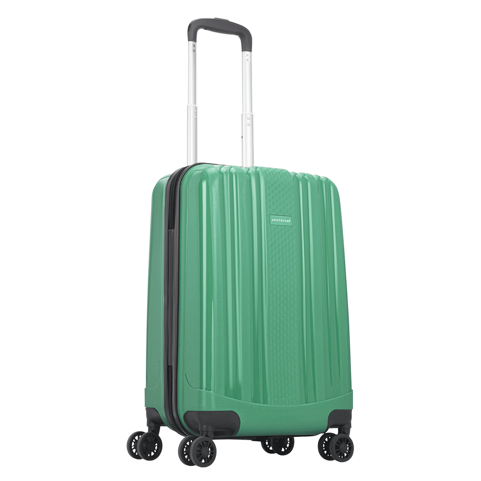 ARISTOCRAT Fronx Polypropylene Trolley Bag (8 Wheels, FRONXS55PSG, Green)_5
