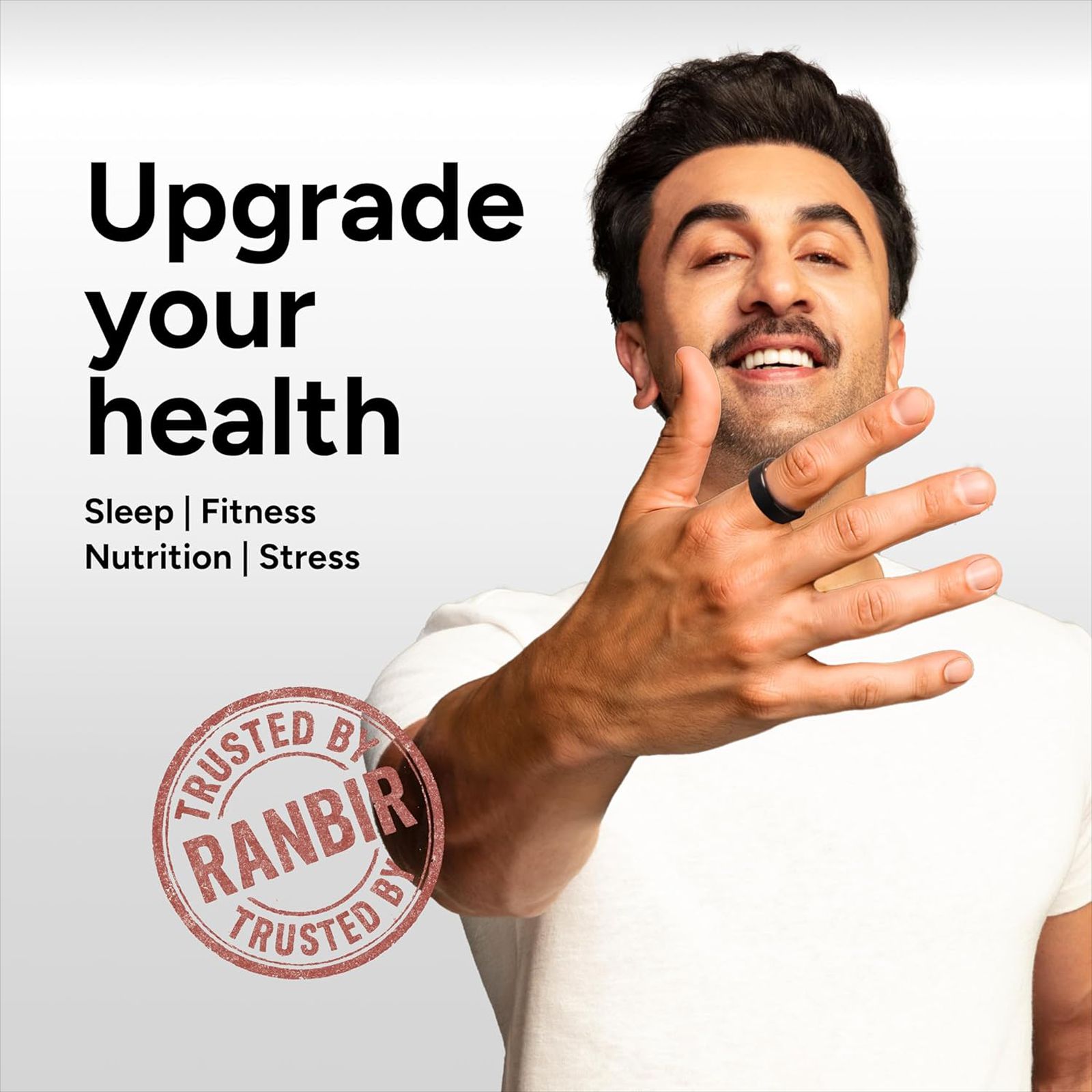 GABIT GSR01 Smart Ring 30+ Workout Modes(Size 11, Titanium Build, Matte Black)_2