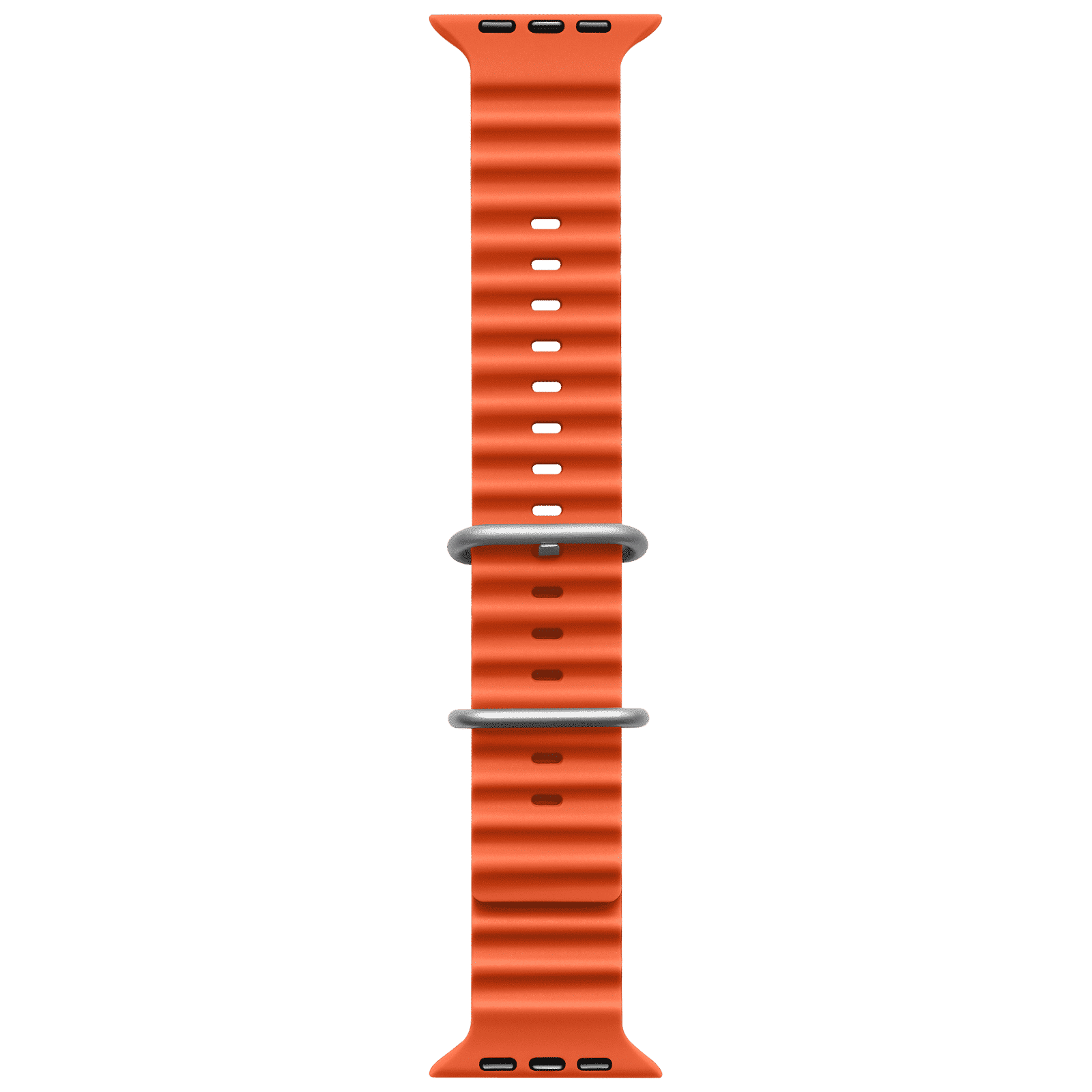 Muvtech Active Silicon Strap for Apple iWatch (42mm / 44mm / 45mm / 49mm) (Orange)_1