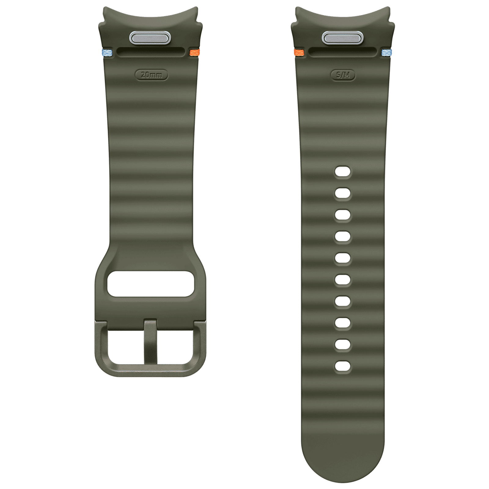 SAMSUNG ET-SNL30SKEGIN HNBR Sport Band for SAMSUNG Galaxy Watch7, Watch4, Watch4 Classic, Watch5, Watch 5 Pro, Watch6 & Watch6 Classic (S/M) (Breathable Design, Green)_3