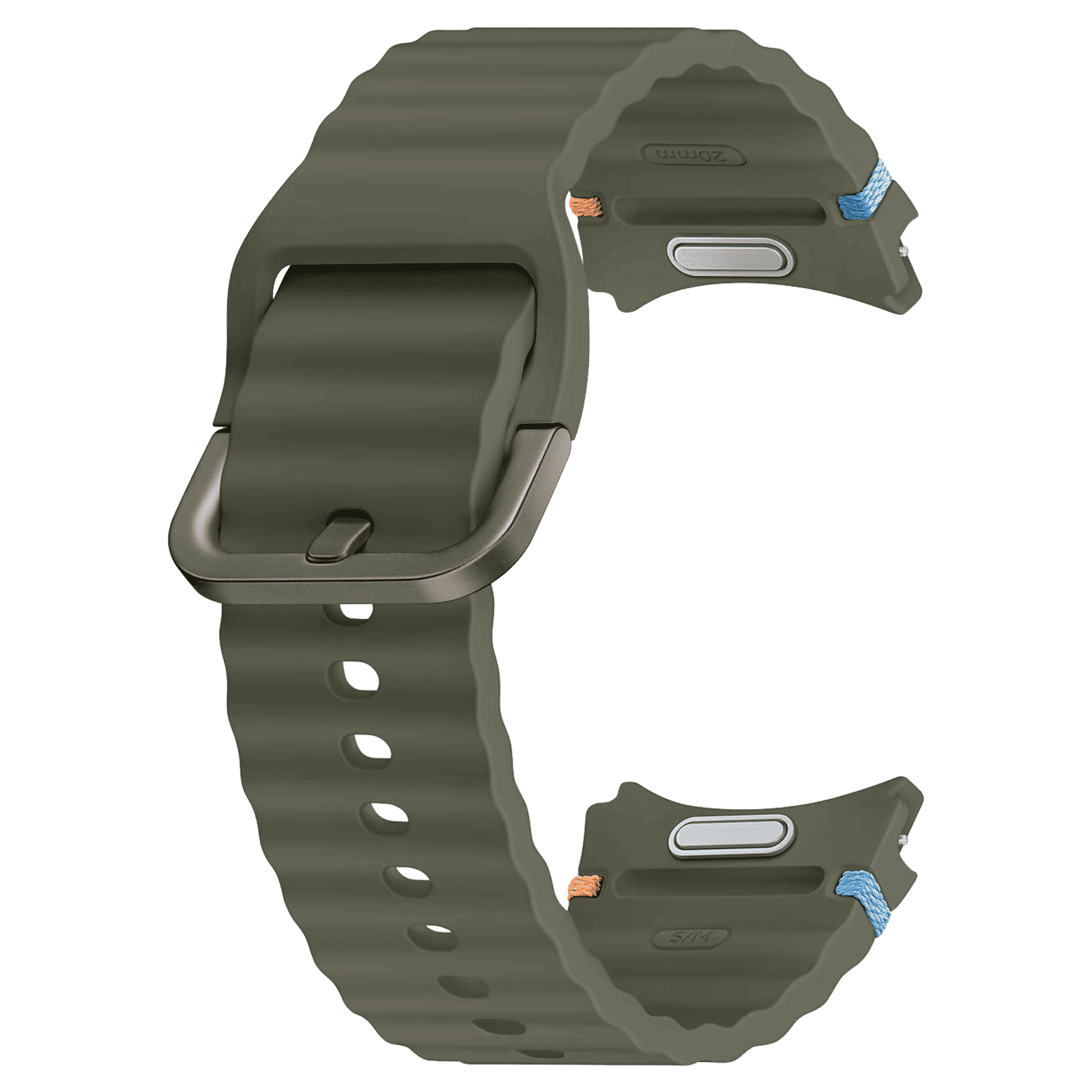 SAMSUNG ET-SNL30SKEGIN HNBR Sport Band for SAMSUNG Galaxy Watch7, Watch4, Watch4 Classic, Watch5, Watch 5 Pro, Watch6 & Watch6 Classic (S/M) (Breathable Design, Green)_1