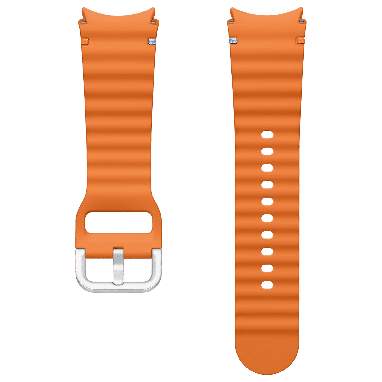SAMSUNG ET-SNL30SOEGIN HNBR Sport Band for SAMSUNG Galaxy Watch7, Watch4, Watch4 Classic, Watch5, Watch 5 Pro, Watch6 & Watch6 Classic (S/M) (Breathable Design, Orange)_2