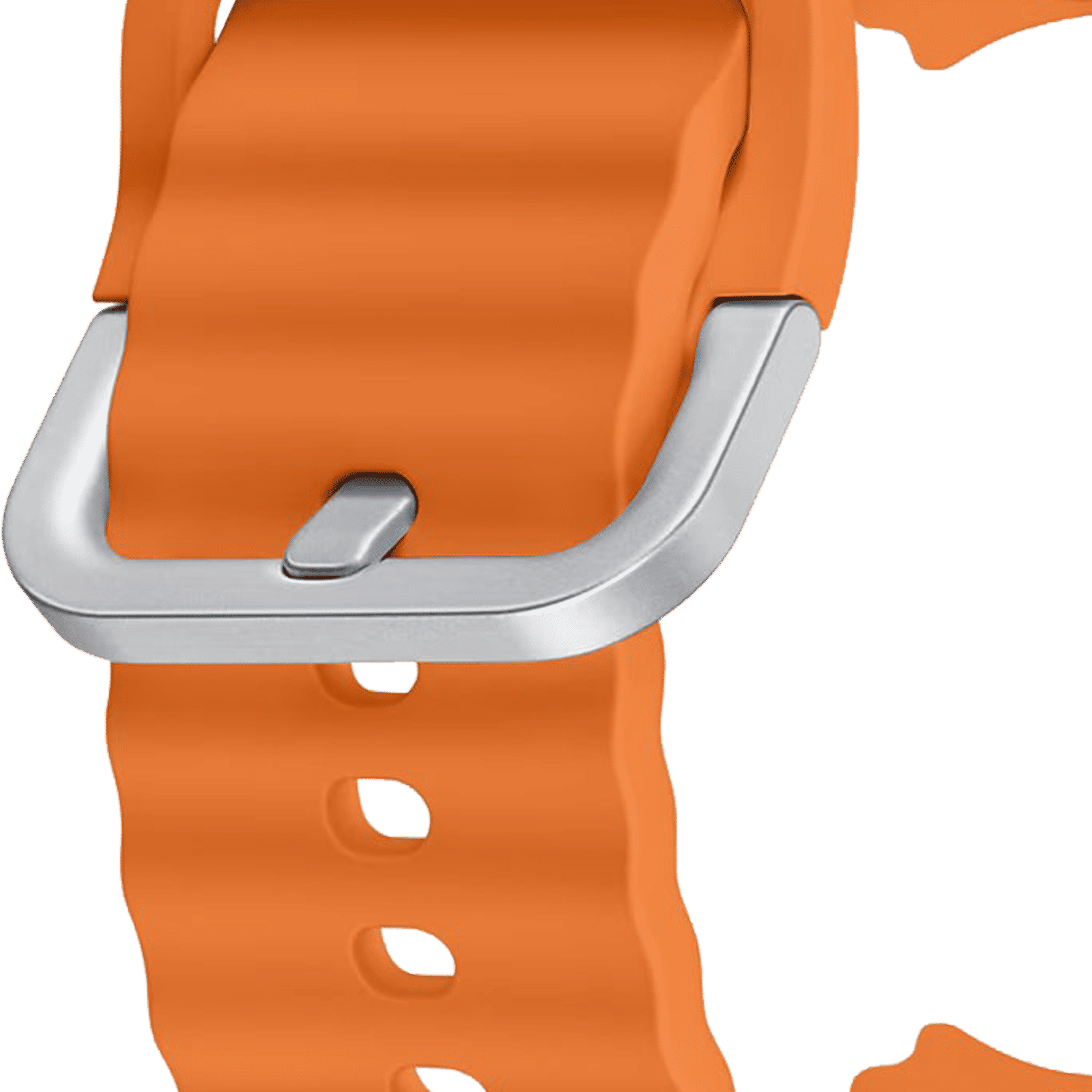 SAMSUNG ET-SNL30SOEGIN HNBR Sport Band for SAMSUNG Galaxy Watch7, Watch4, Watch4 Classic, Watch5, Watch 5 Pro, Watch6 & Watch6 Classic (S/M) (Breathable Design, Orange)_4