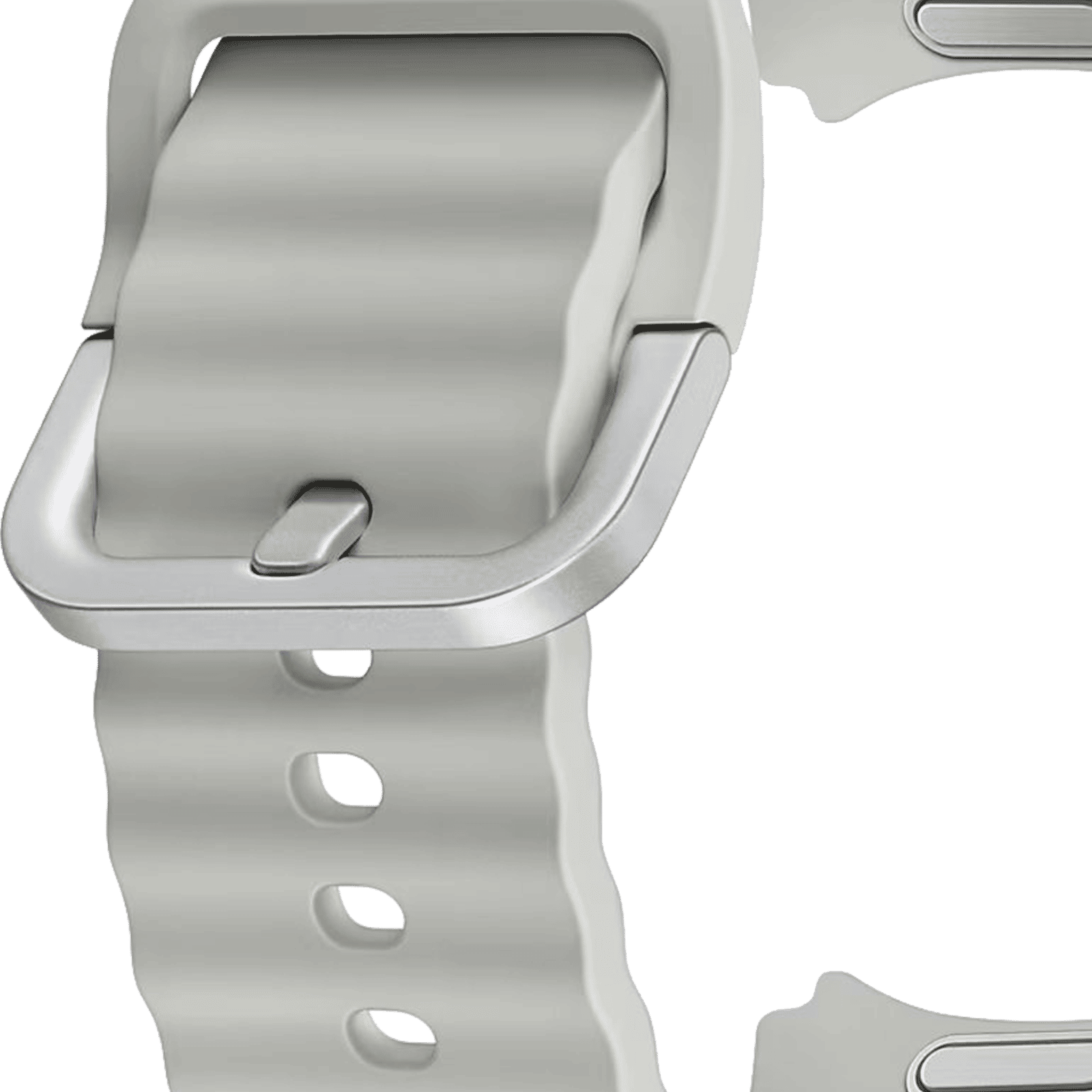 SAMSUNG ET-SNL30SSEGIN HNBR Sport Band for SAMSUNG Galaxy Watch7, Watch4, Watch4 Classic, Watch5, Watch 5 Pro, Watch6 & Watch6 Classic (S/M) (Breathable Design, Silver)_4