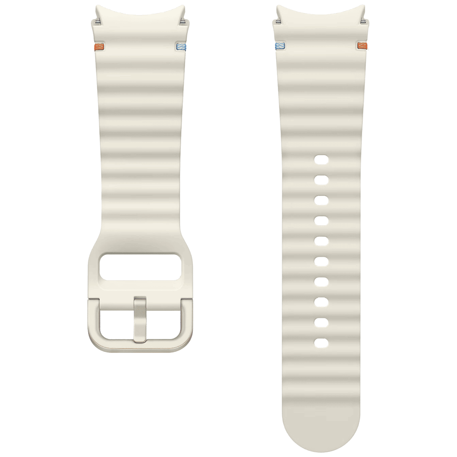 SAMSUNG ET-SNL30SWEGIN HNBR Sport Band for SAMSUNG Galaxy Watch7, Watch4, Watch4 Classic, Watch5, Watch 5 Pro, Watch6 & Watch6 Classic (S/M) (Breathable Design, Cream)_2