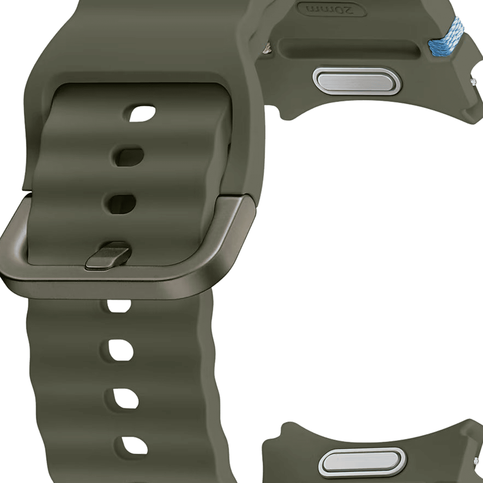 SAMSUNG ET-SNL31LKEGIN HNBR Sport Band for SAMSUNG Galaxy Watch7, Watch4, Watch4 Classic, Watch5, Watch 5 Pro, Watch6 & Watch6 Classic (M/L) (Breathable Design, Green)_4