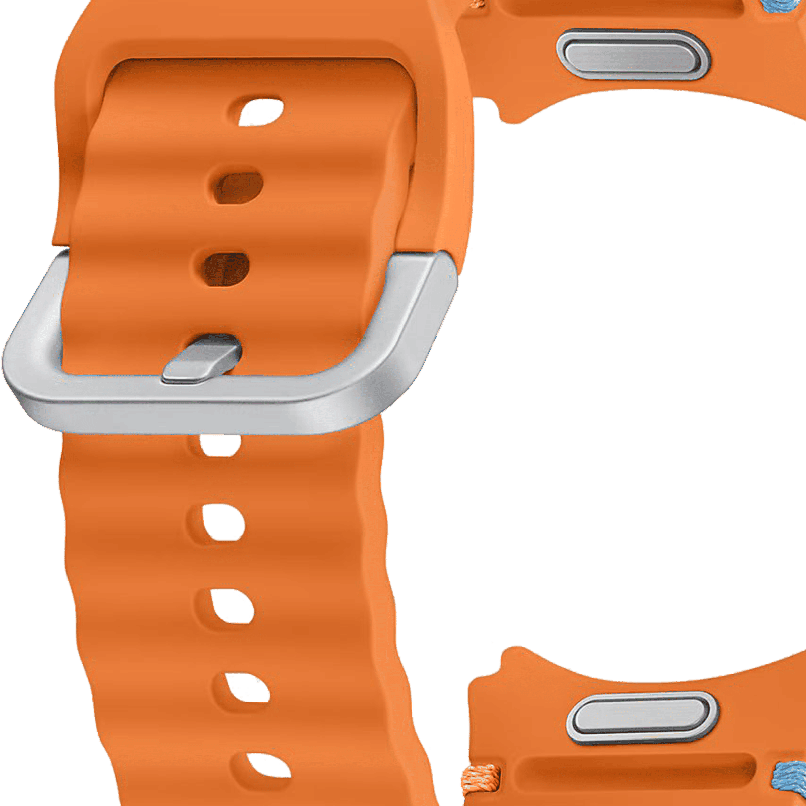 SAMSUNG ET-SNL31LOEGIN HNBR Sport Band for SAMSUNG Galaxy Watch7, Watch4, Watch4 Classic, Watch5, Watch 5 Pro, Watch6 & Watch6 Classic (M/L) (Breathable Design, Orange)_4