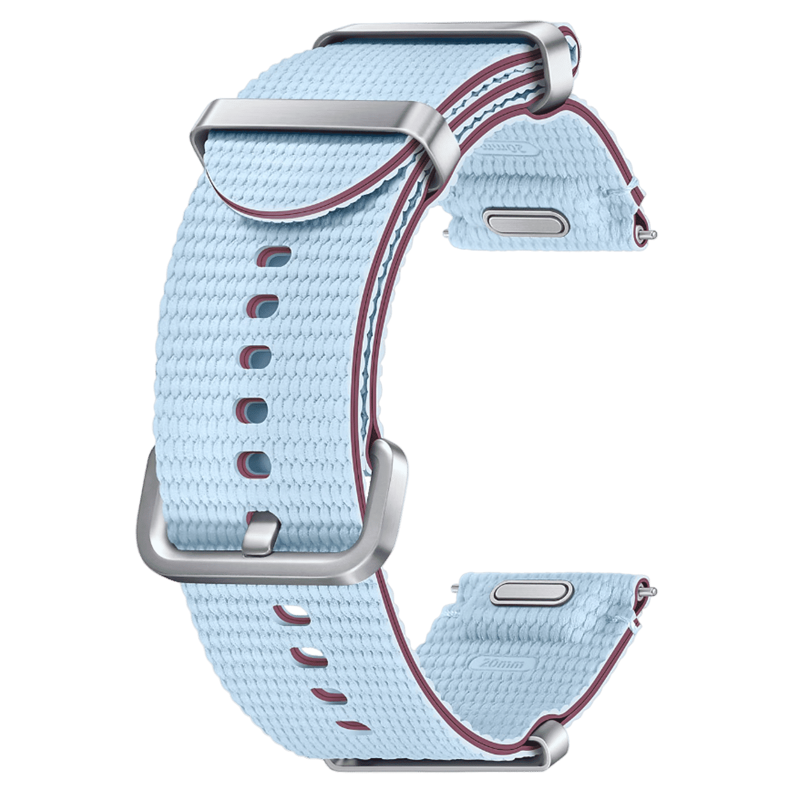 SAMSUNG ET-SOL31LLEGIN HNBR, SUS, Athleisure Band for SAMSUNG Galaxy Watch7, Watch4, Watch4 Classic, Watch5, Watch 5 Pro, Watch6 & Watch6 Classic (M/L) (Effortless Style, Sky Blue)_1