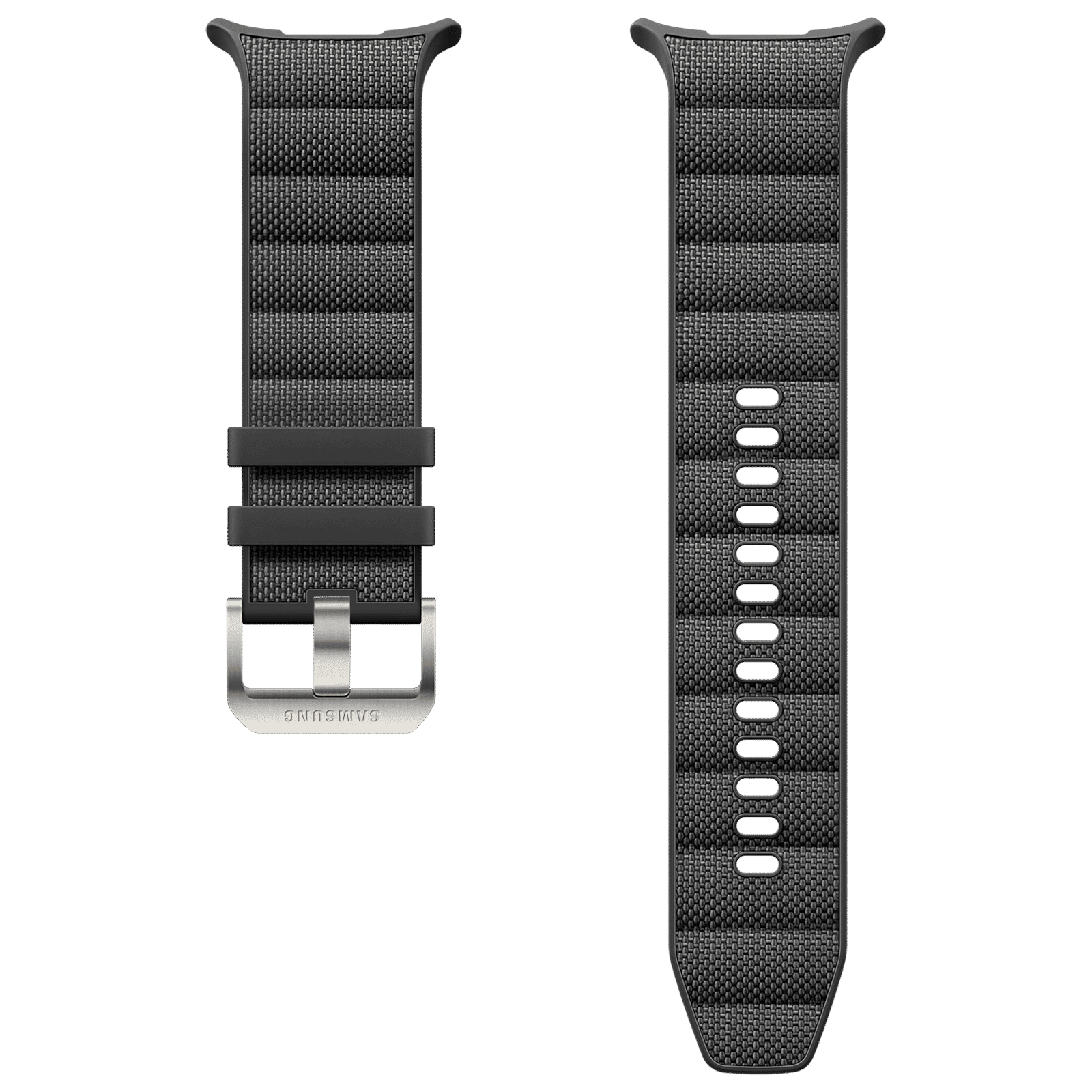 SAMSUNG ET-SBL70MBEGIN HNBR, Nylon, Titanium, SUS Peak Form Band for SAMSUNG Galaxy Watch Ultra (Lugless Design, Dark Gray)_3