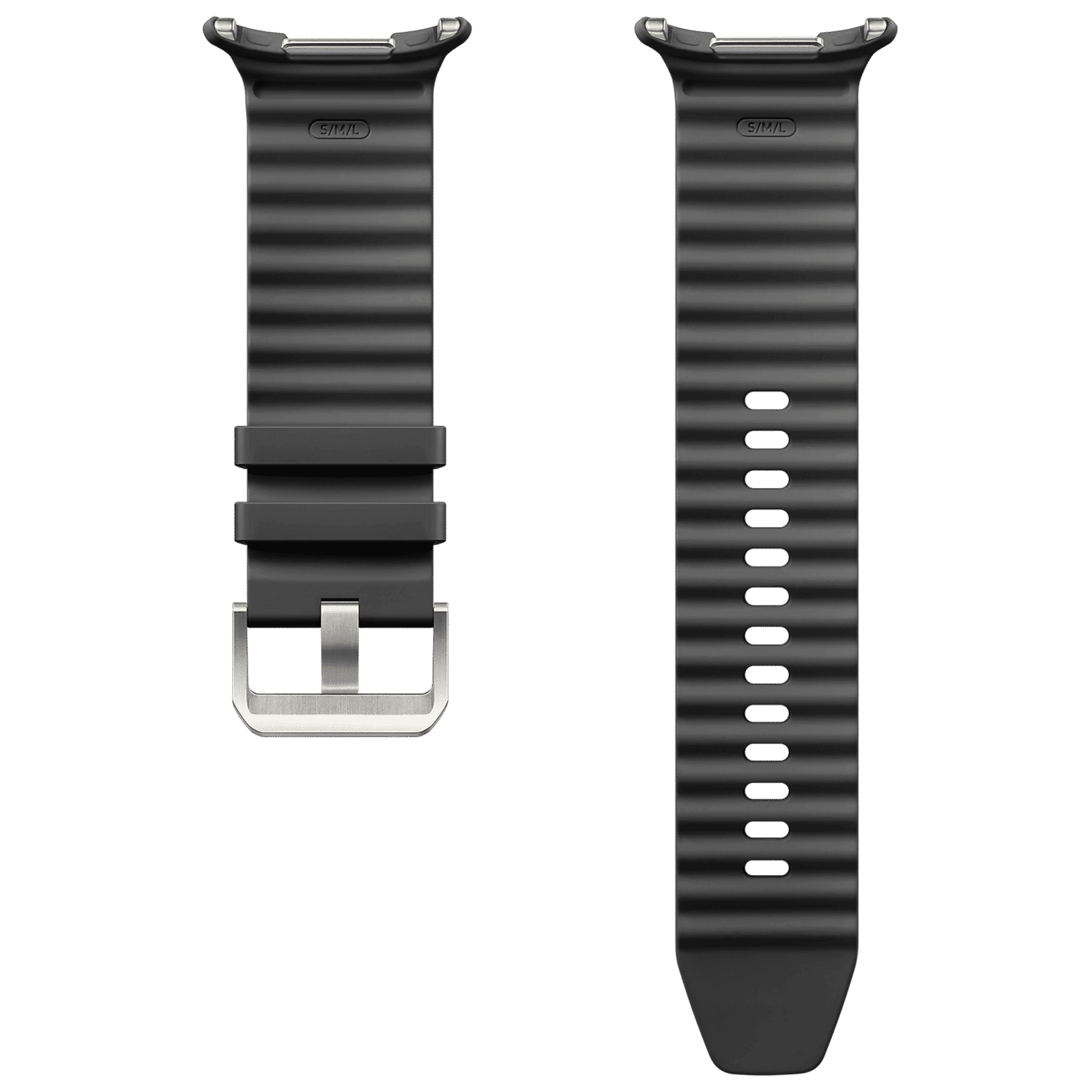 SAMSUNG ET-SBL70MBEGIN HNBR, Nylon, Titanium, SUS Peak Form Band for SAMSUNG Galaxy Watch Ultra (Lugless Design, Dark Gray)_4