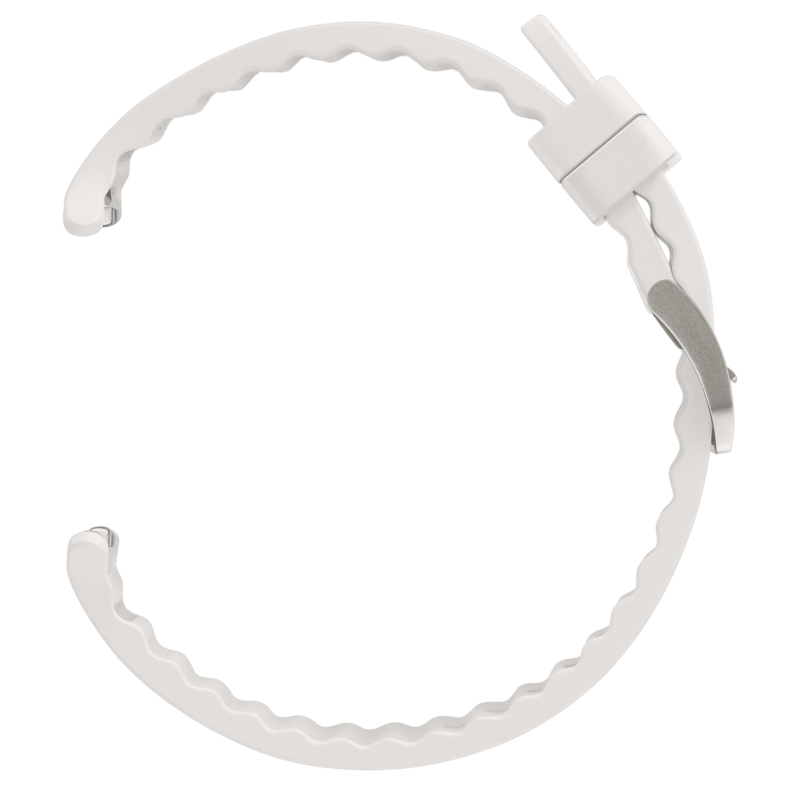 SAMSUNG ET-SBL70MWEGIN HNBR, Nylon, Titanium, SUS Peak Form Band for SAMSUNG Galaxy Watch Ultra (Lugless Design, White Sand)_4