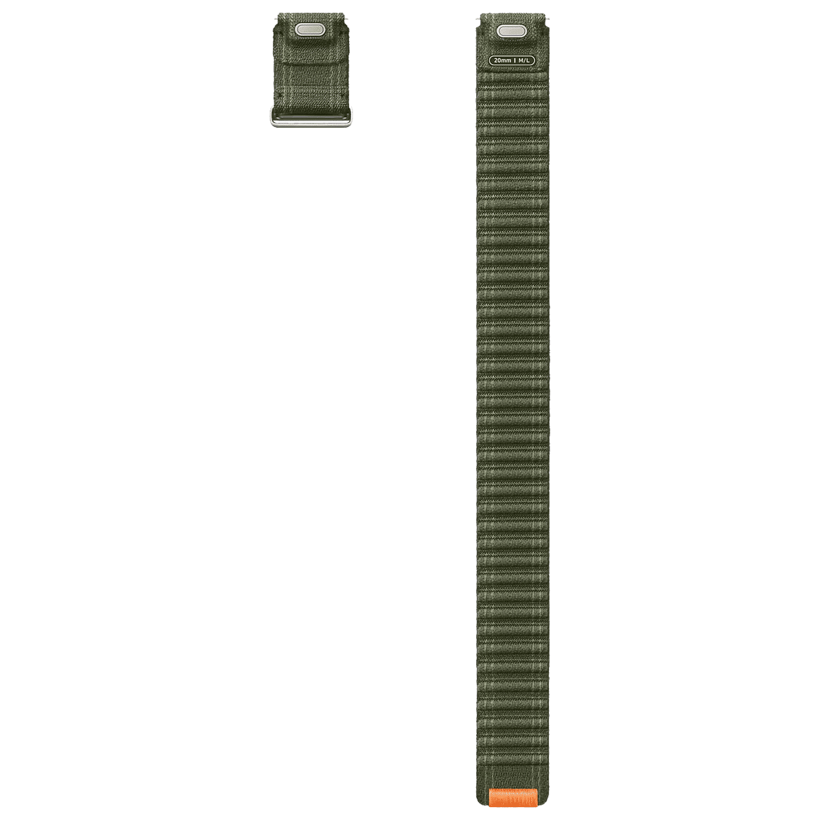 SAMSUNG ET-SVL31LKEGIN Nylon Fabric Band for SAMSUNG Galaxy Watch7, Watch4, Watch4 Classic, Watch5, Watch 5 Pro, Watch6 & Watch6 Classic (M/L) (Effortless Style, Green)_3