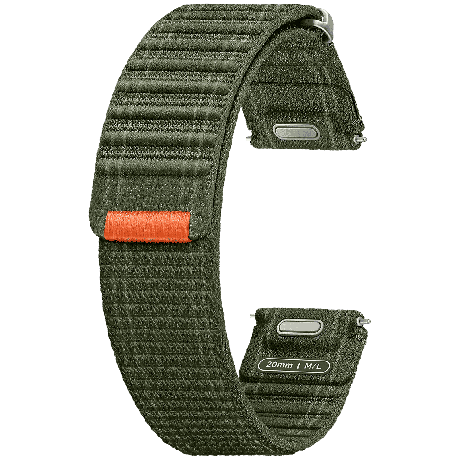 SAMSUNG ET-SVL31LKEGIN Nylon Fabric Band for SAMSUNG Galaxy Watch7, Watch4, Watch4 Classic, Watch5, Watch 5 Pro, Watch6 & Watch6 Classic (M/L) (Effortless Style, Green)_1