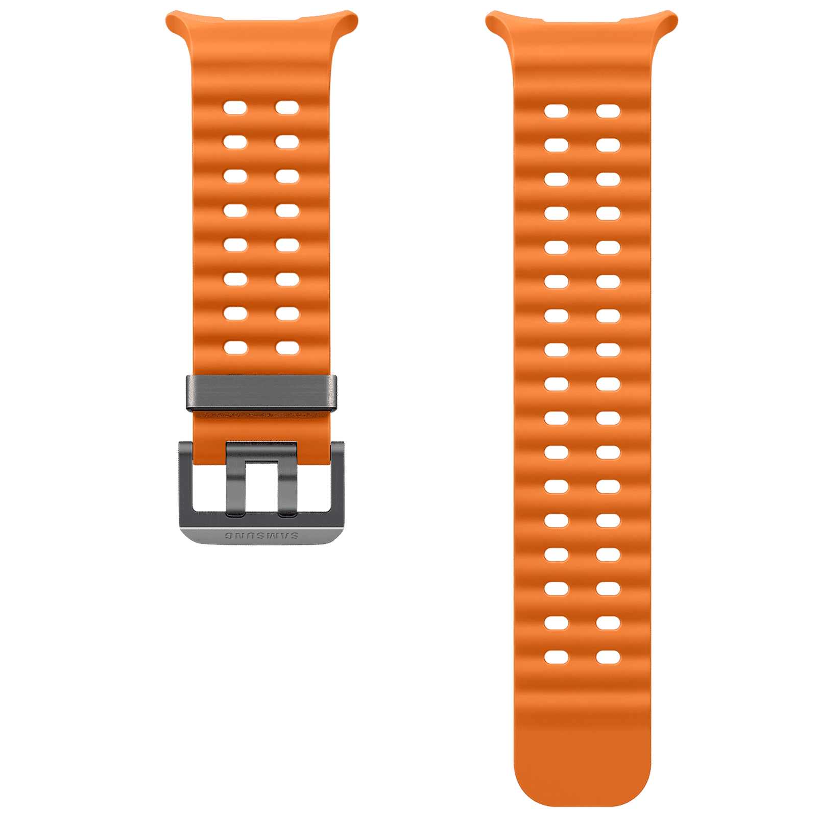 SAMSUNG ET-SNL70MOEGIN HNBR, Titanium Marine Band for SAMSUNG Galaxy Watch Ultra (Lugless Design, Orange)_2