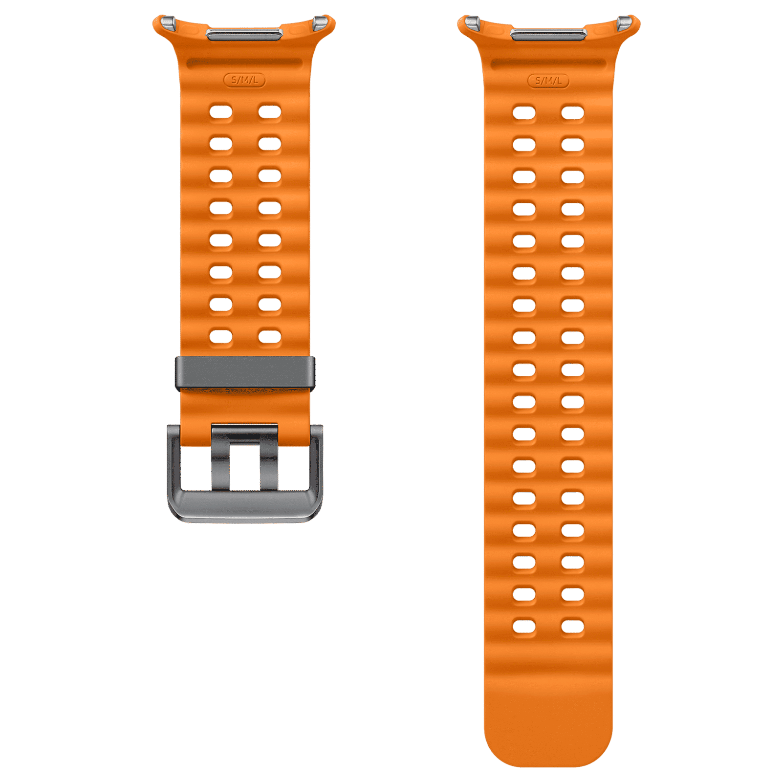 SAMSUNG ET-SNL70MOEGIN HNBR, Titanium Marine Band for SAMSUNG Galaxy Watch Ultra (Lugless Design, Orange)_3