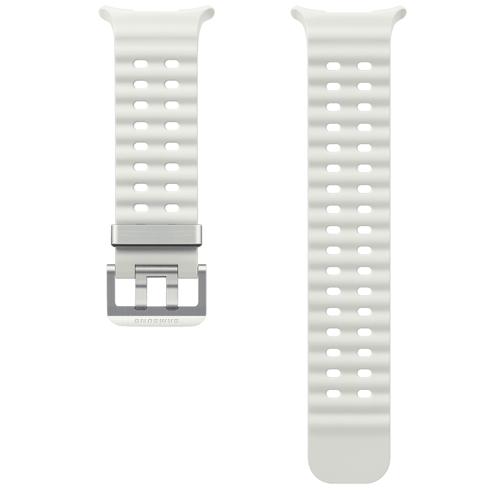 SAMSUNG ET-SNL70MWEGIN HNBR, Titanium Marine Band for SAMSUNG Galaxy Watch Ultra (Lugless Design, White)_2